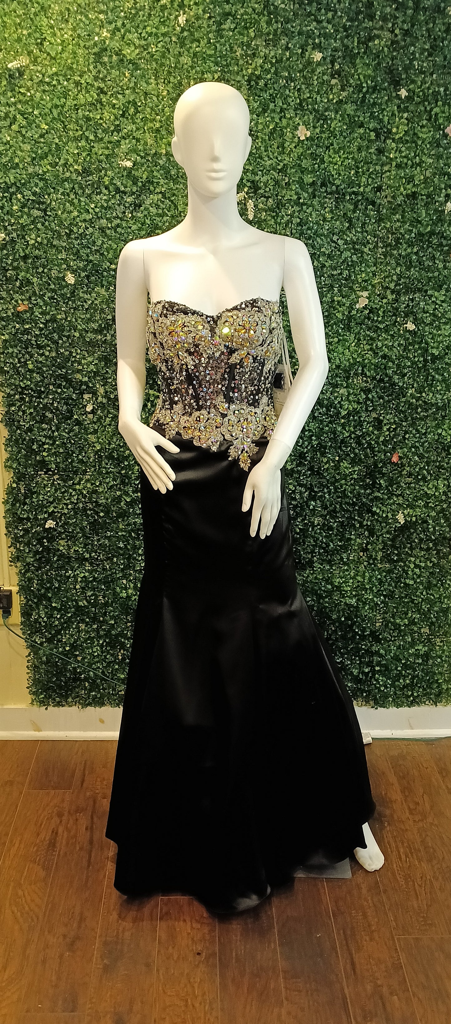 Black sparkle couture