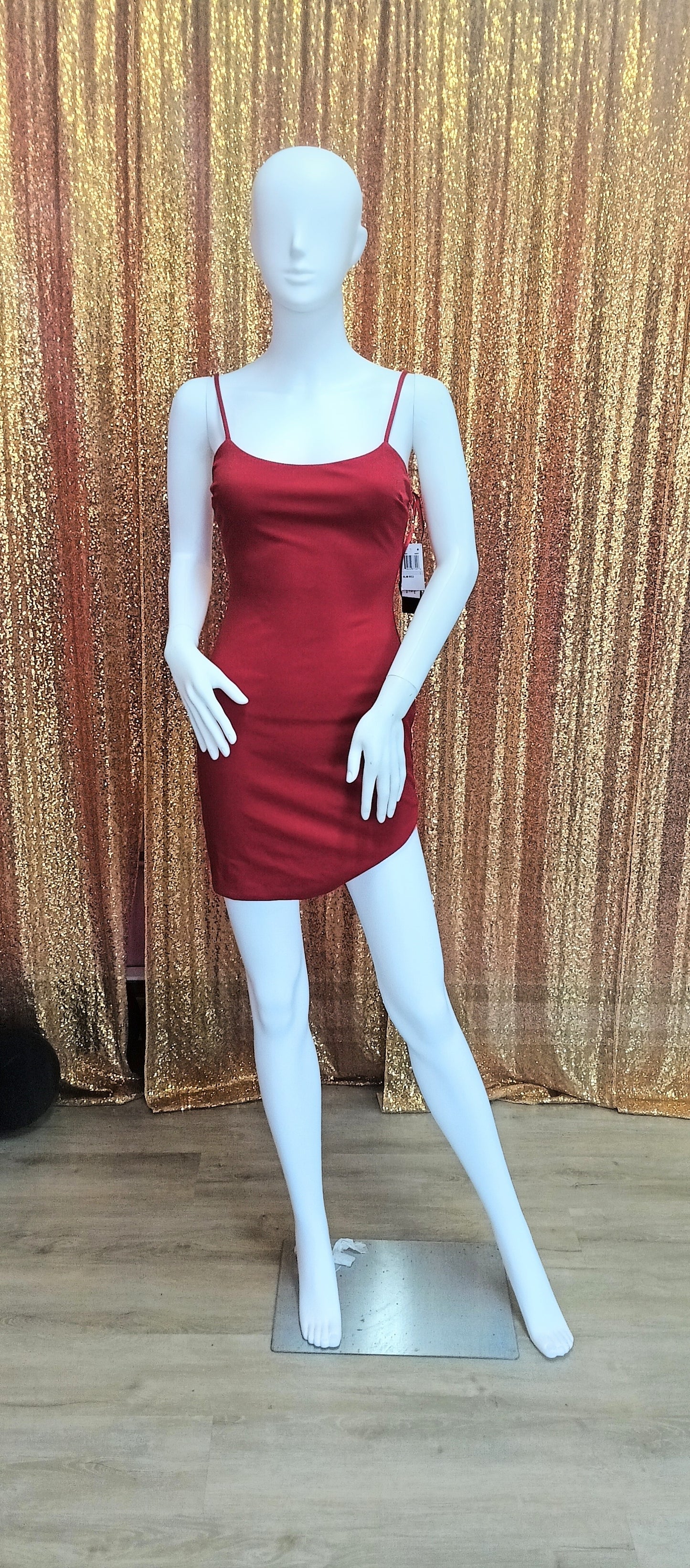 Red mini hoco dress