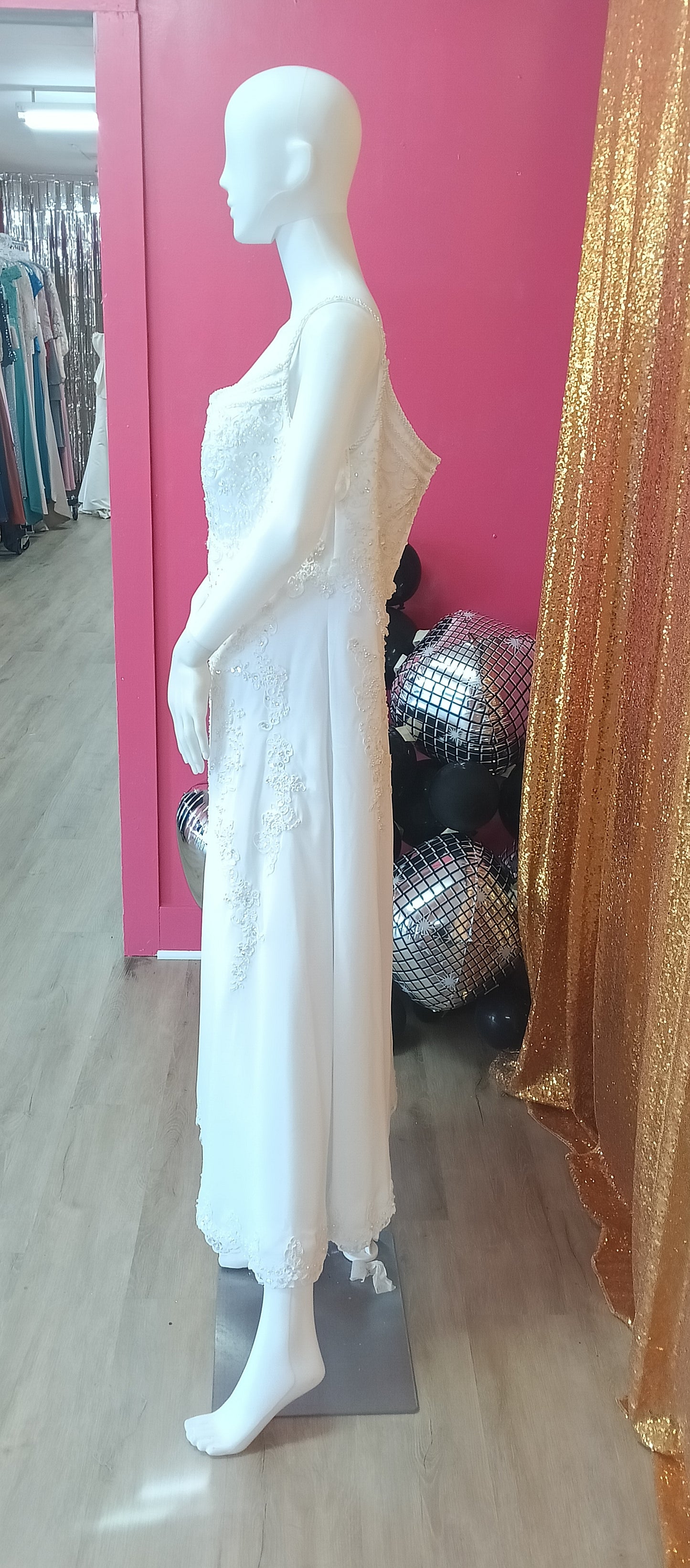 oleg cassini beaded wedding dress