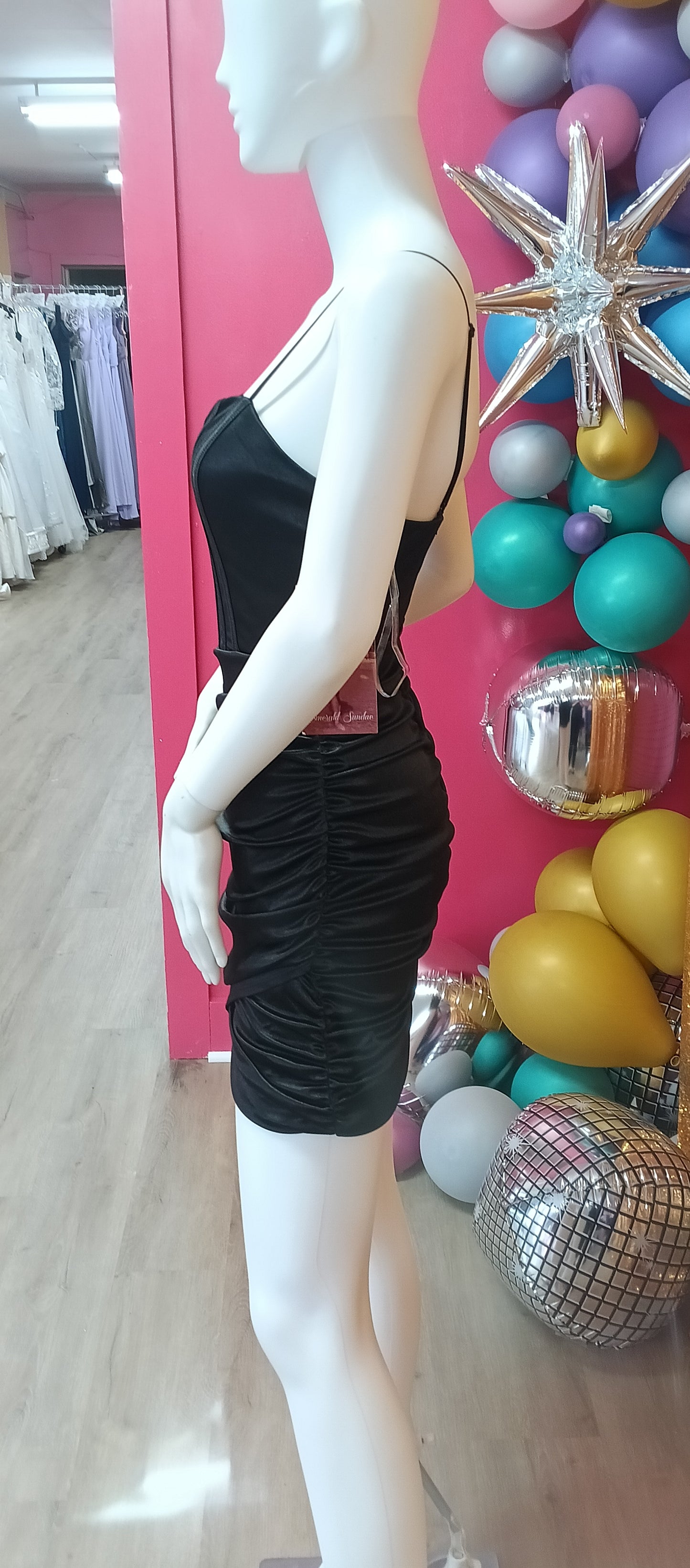 Black Satin Corset Hoco