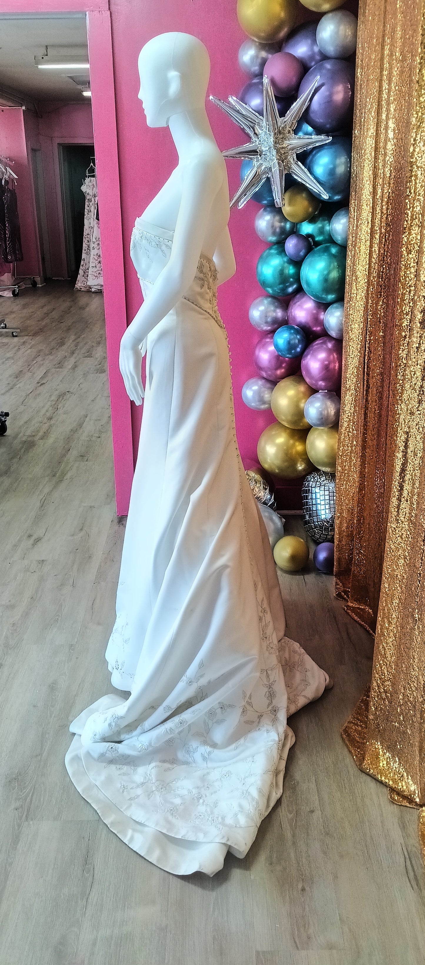 Henry Roth Satin A-Line Ball gown