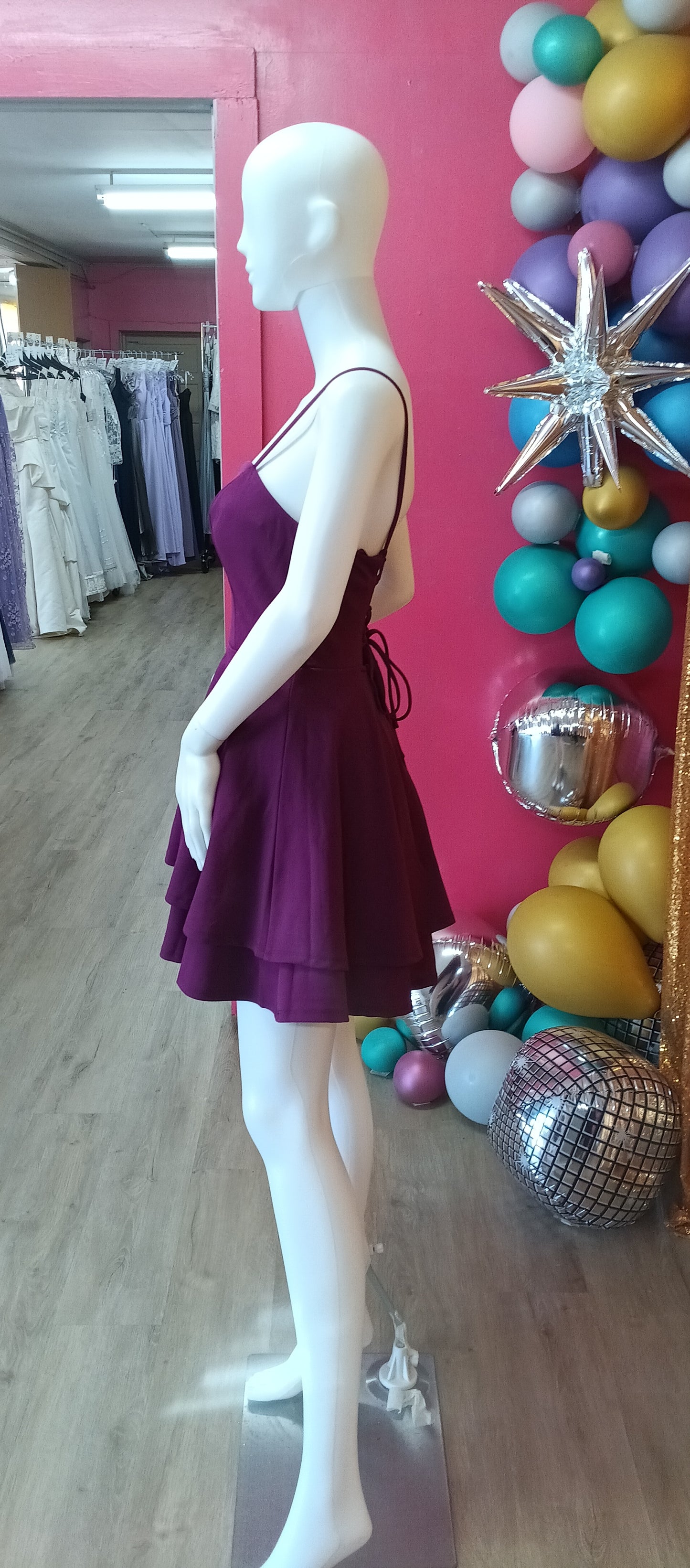 Purple fit & flare