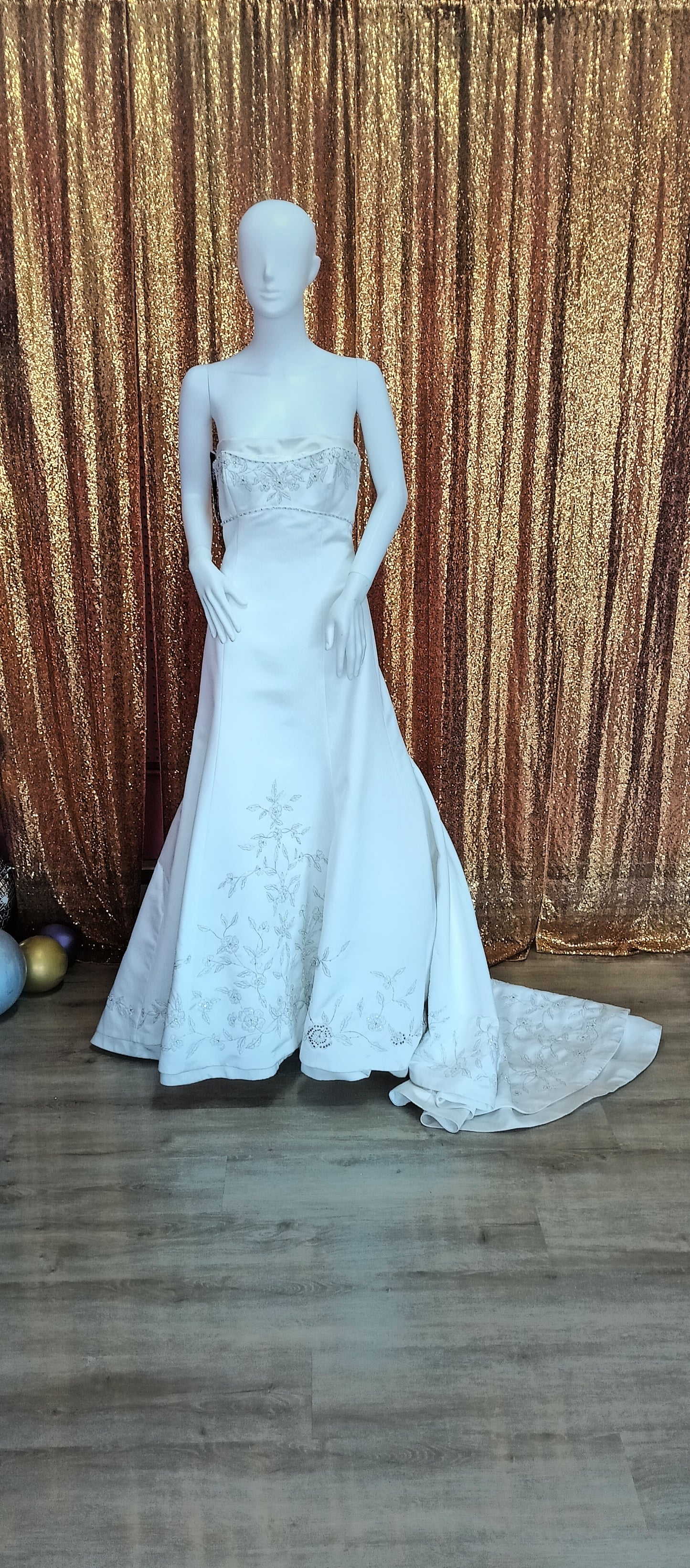 Henry Roth Satin A-Line Ball gown