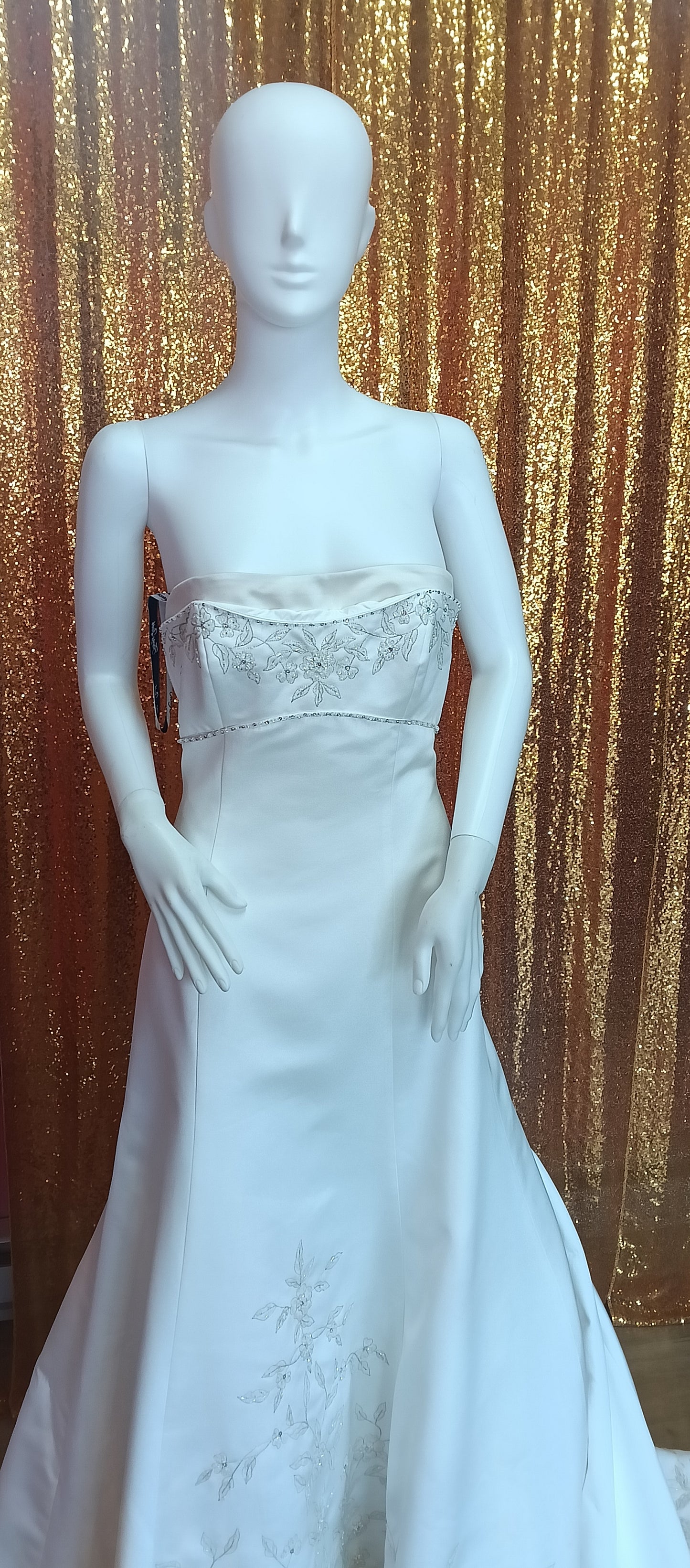 Henry Roth Satin A-Line Ball gown