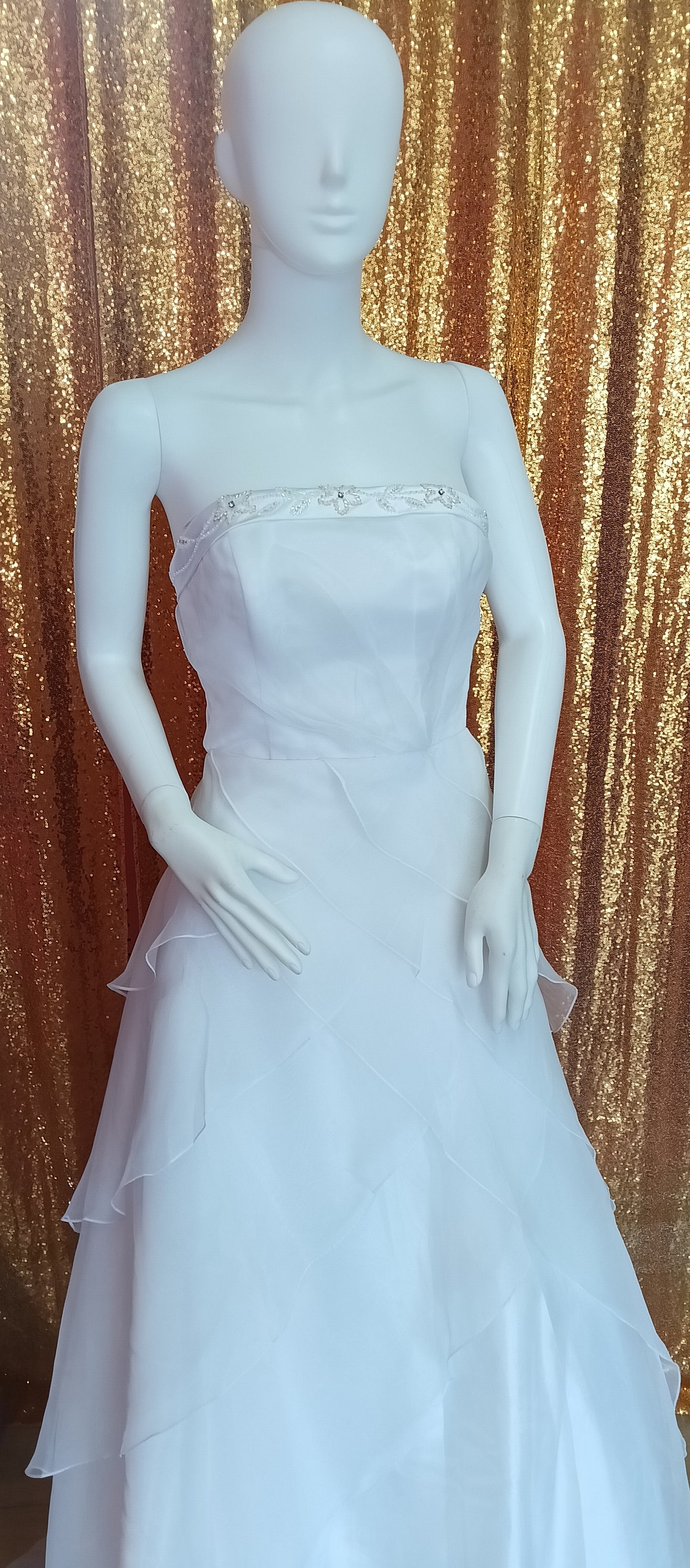 Andy Anand chiffon wedding dress