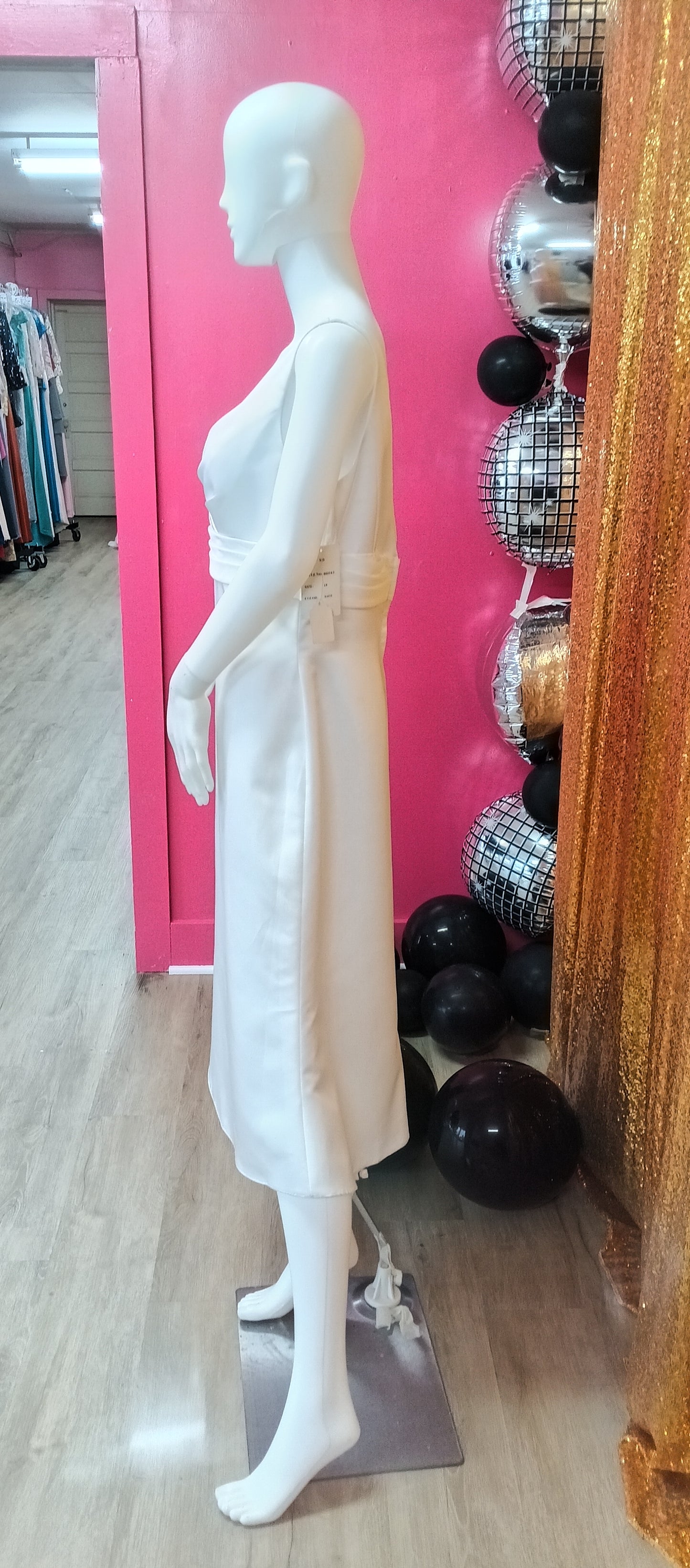 Sweetheart white satin