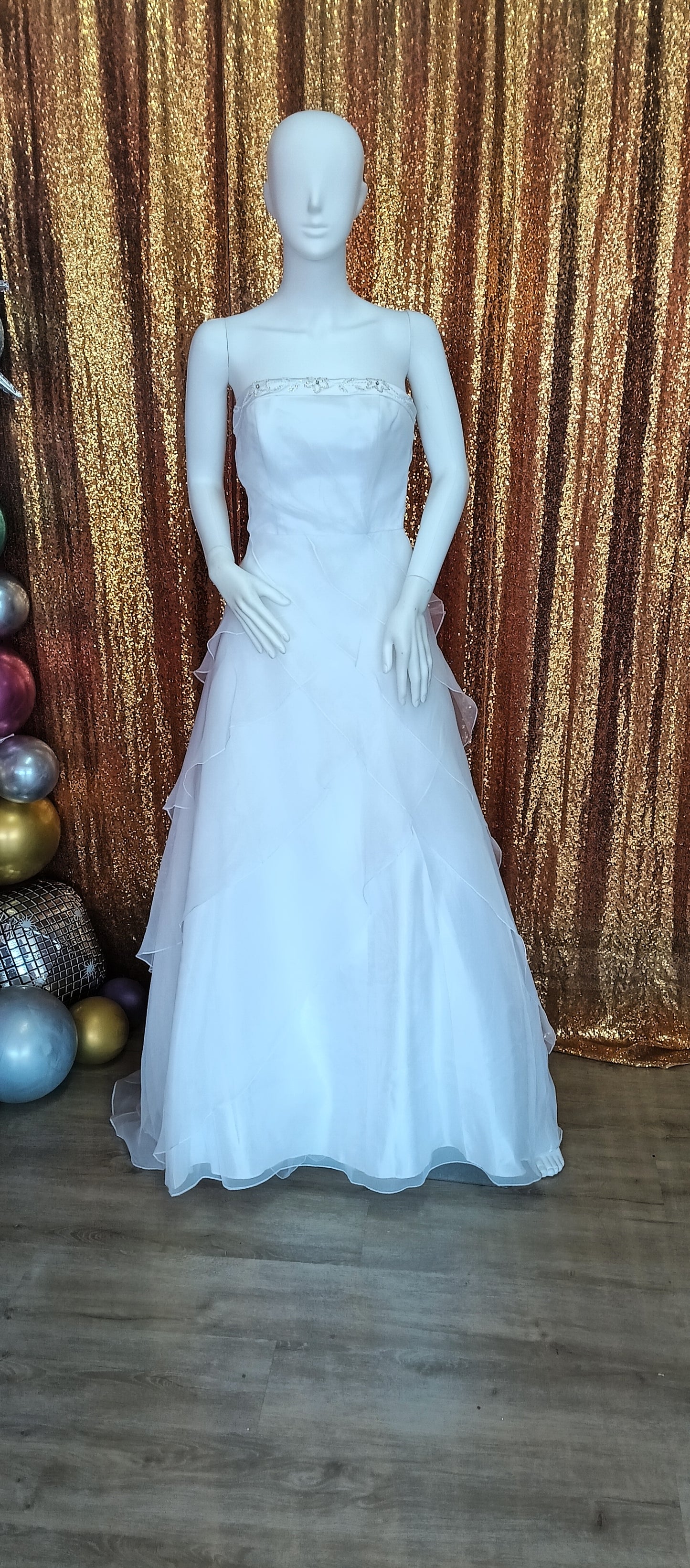 Andy Anand chiffon wedding dress