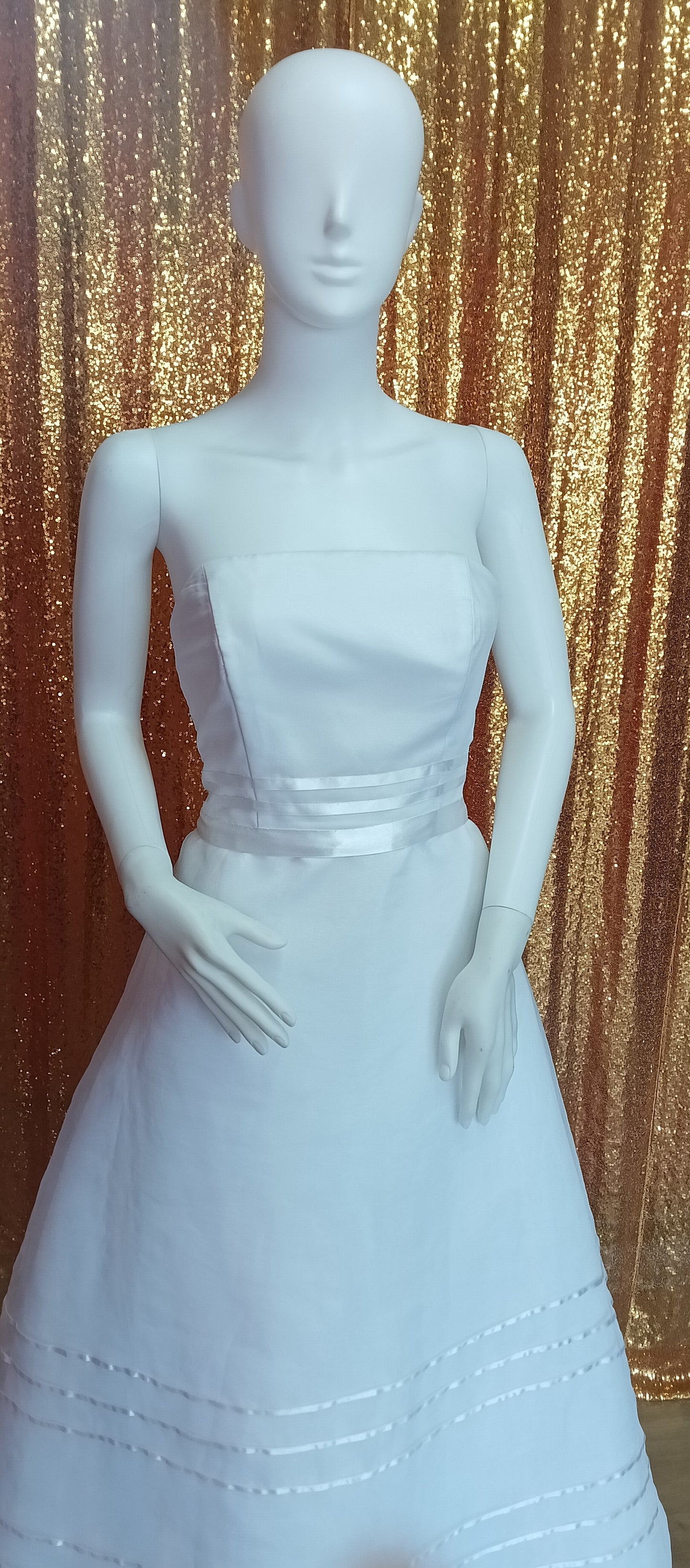 David's bridal chiffon satin ball gown