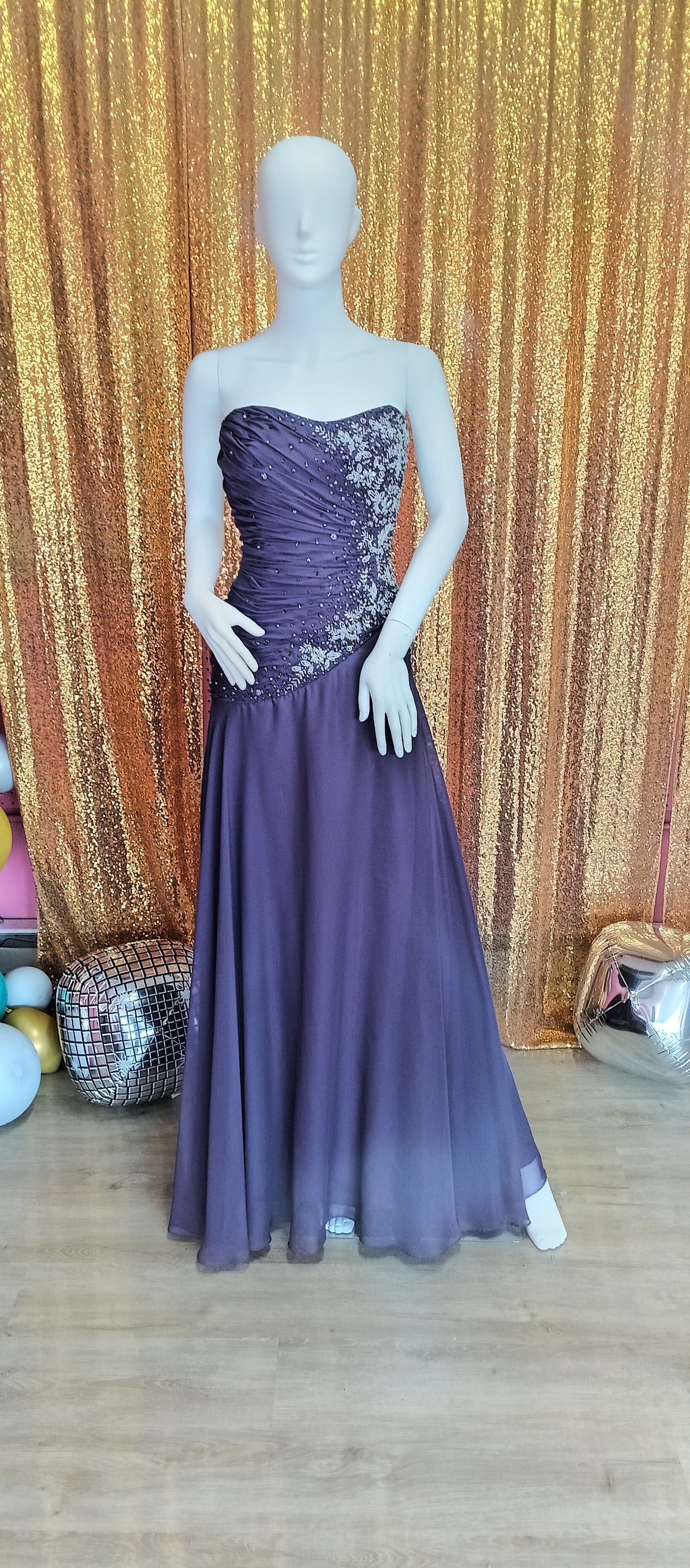 Caterina collection purple formal dress