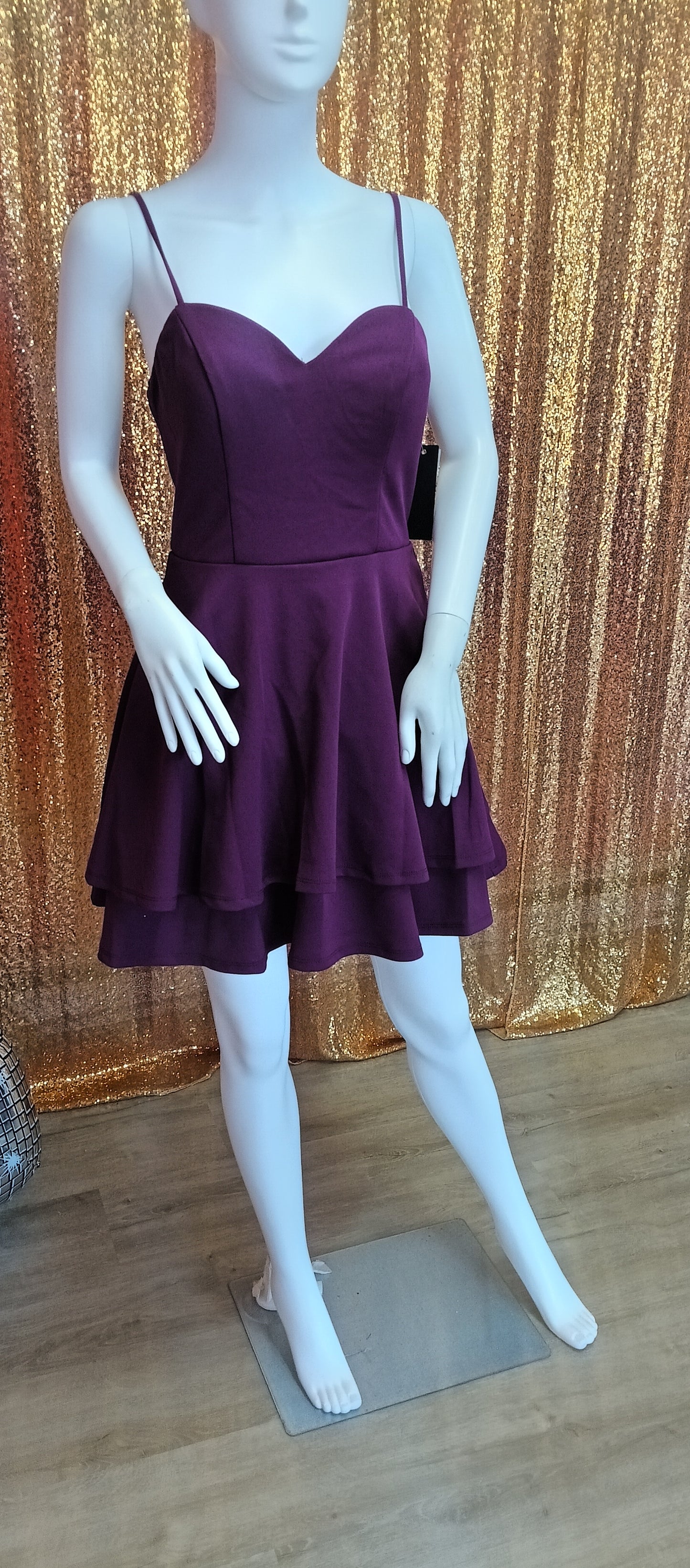 Purple fit & flare