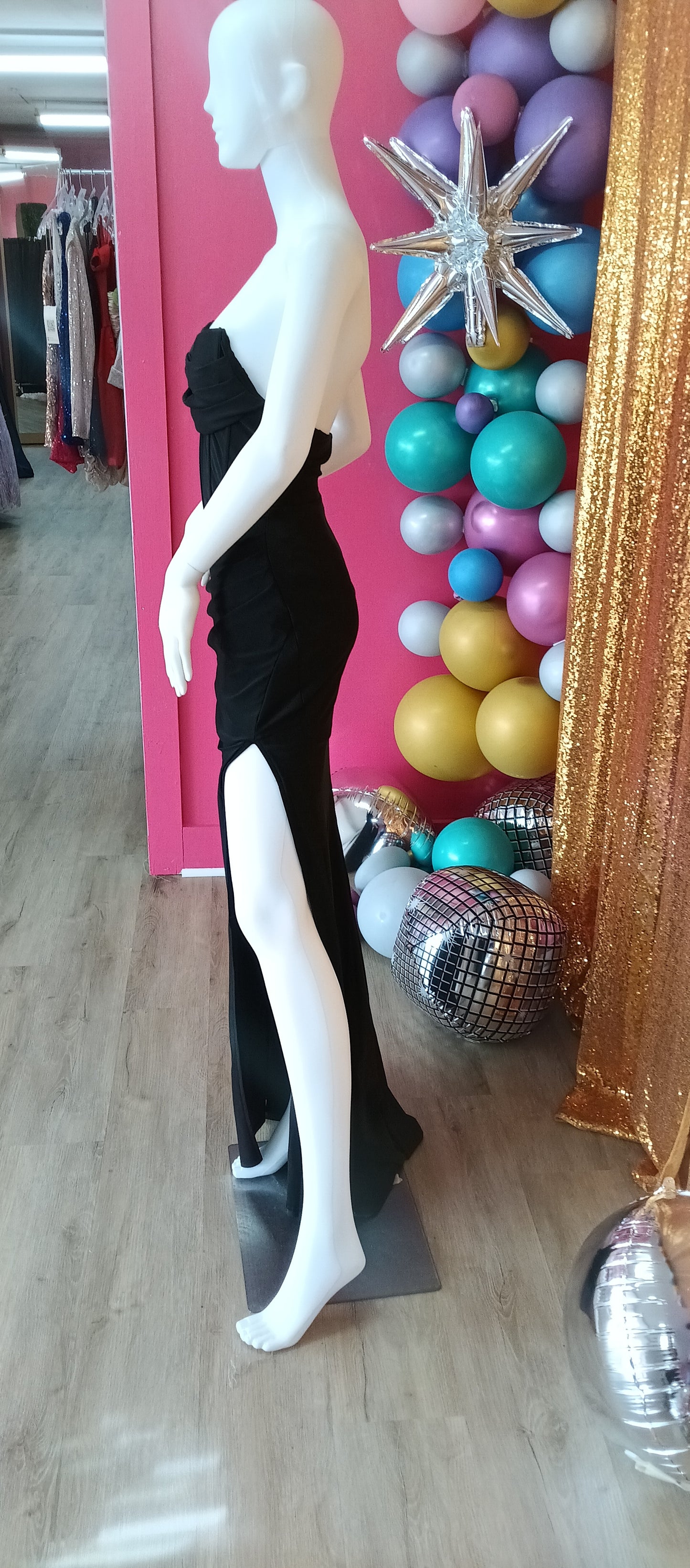 2025 Black Satin Couture