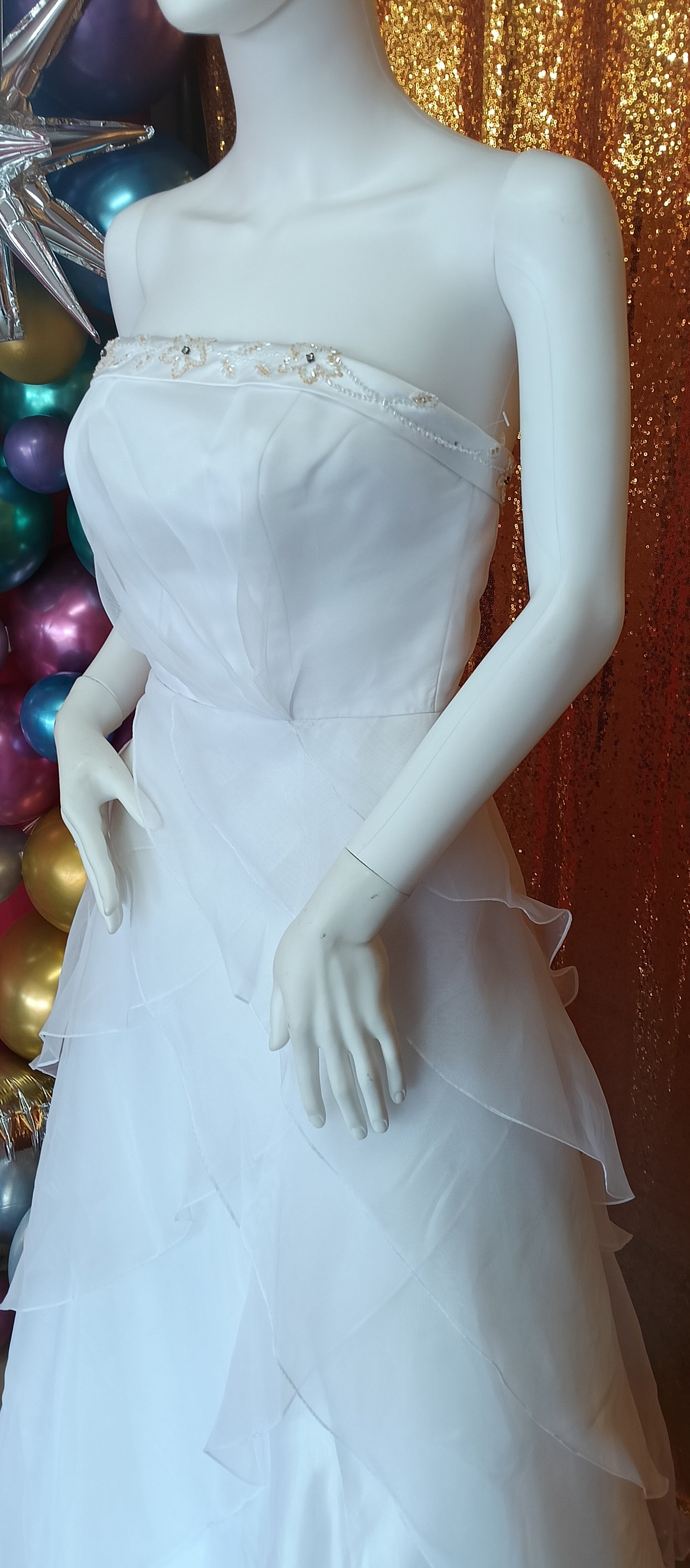 Andy Anand chiffon wedding dress