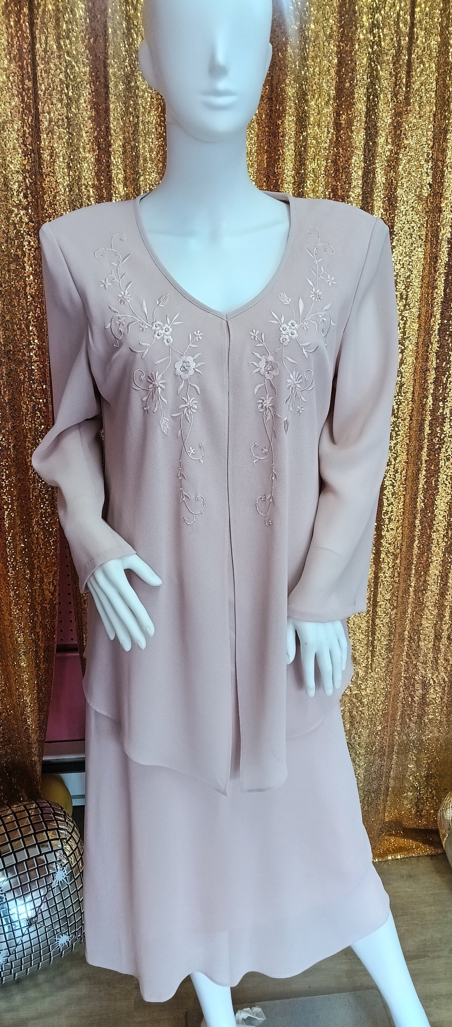 Virgo collection blush pink formal dress