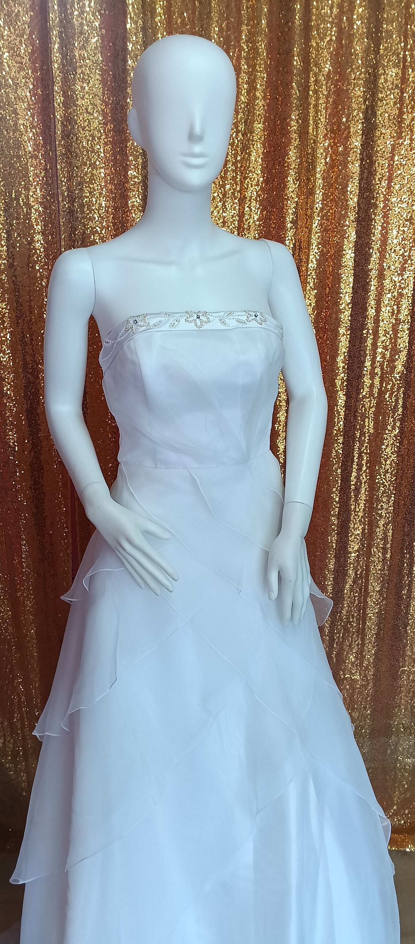Andy Anand chiffon wedding dress