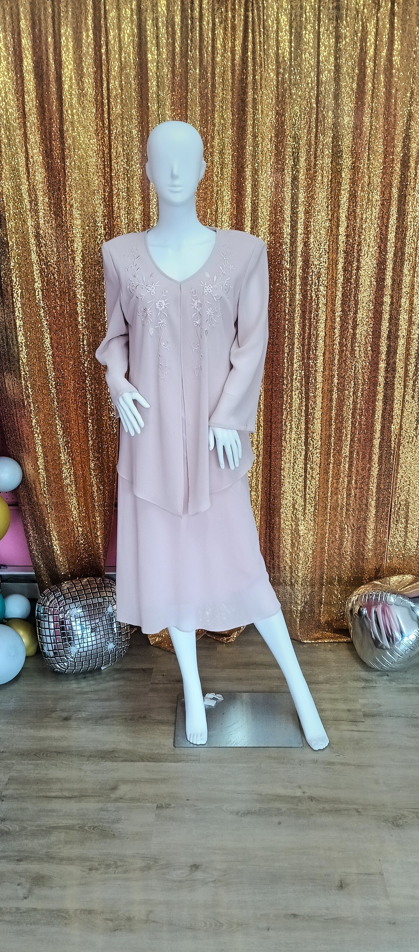 Virgo collection blush pink formal dress