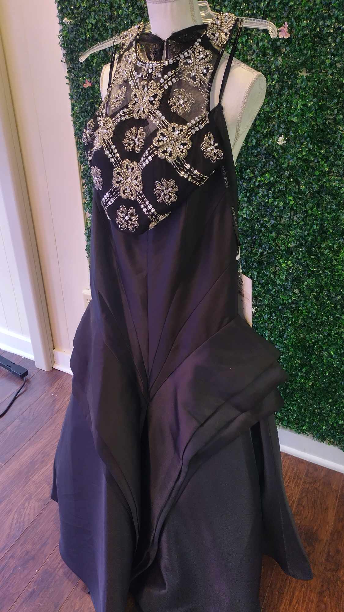 Rachel Allan Exclusive black 2 piece prom dress