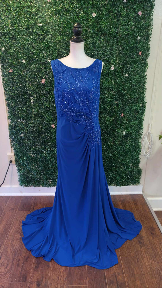 Montage by mon cheri Royal Blue formal dress