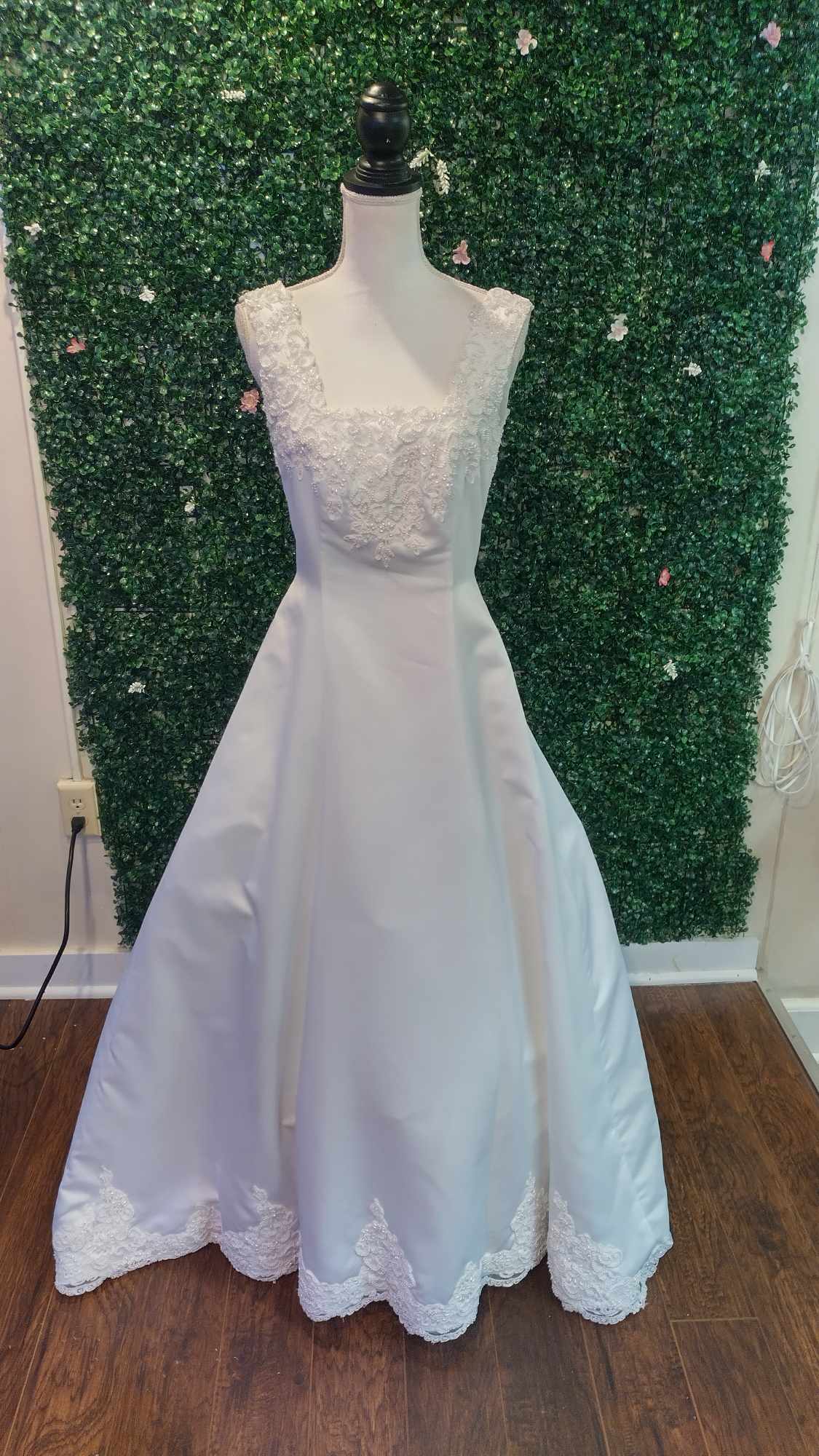 Off shoulder jasmine collection wedding dress