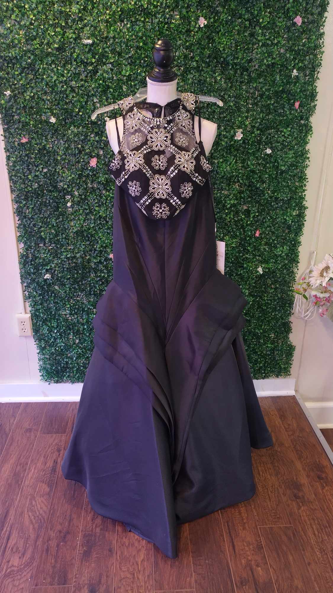 Rachel Allan Exclusive black 2 piece prom dress