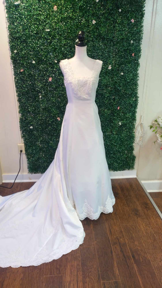 Off shoulder jasmine collection wedding dress