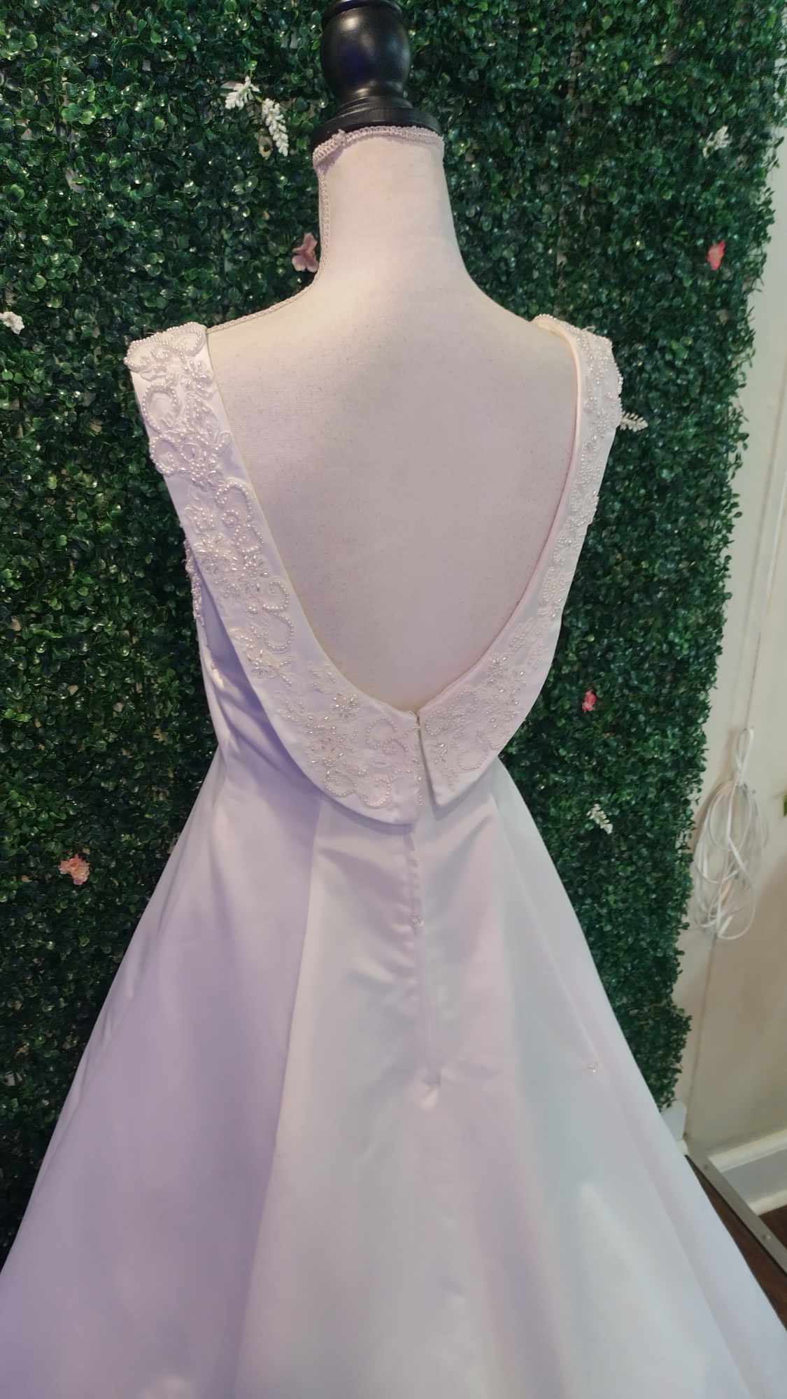 Off shoulder jasmine collection wedding dress