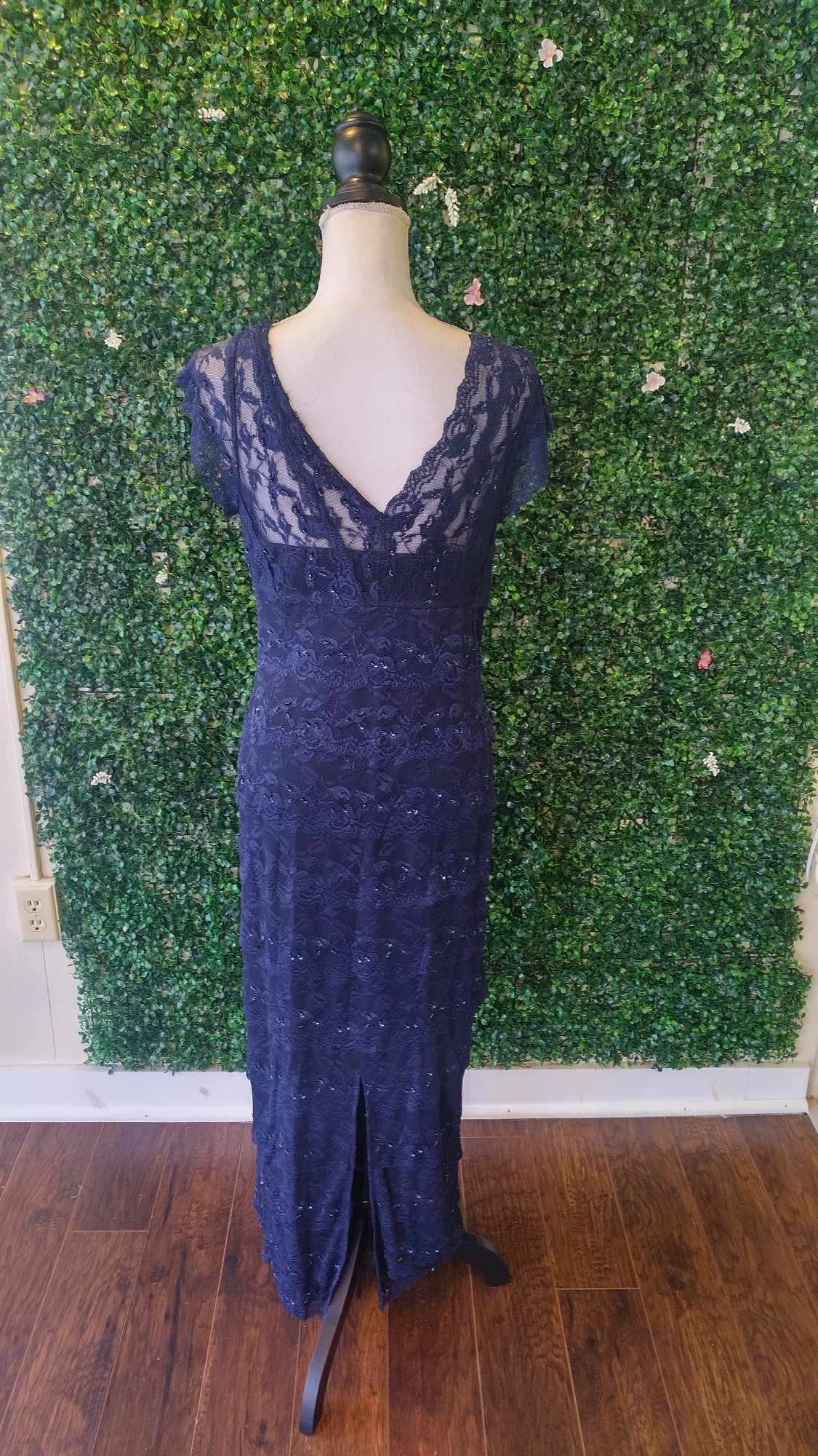 Marina Collection Navy blue lace formal dress