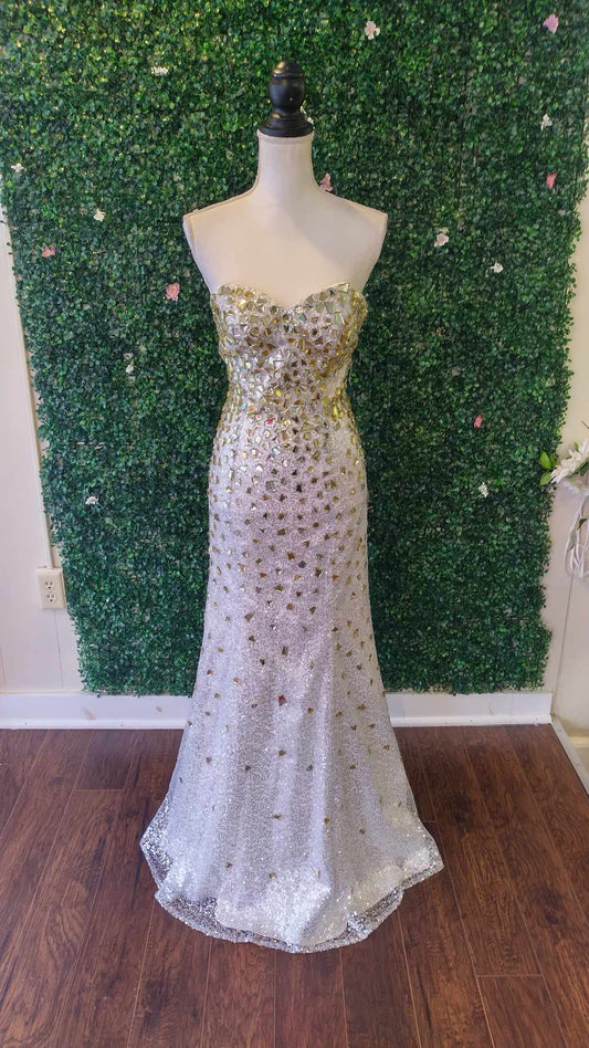 White Sparkle collection prom dress