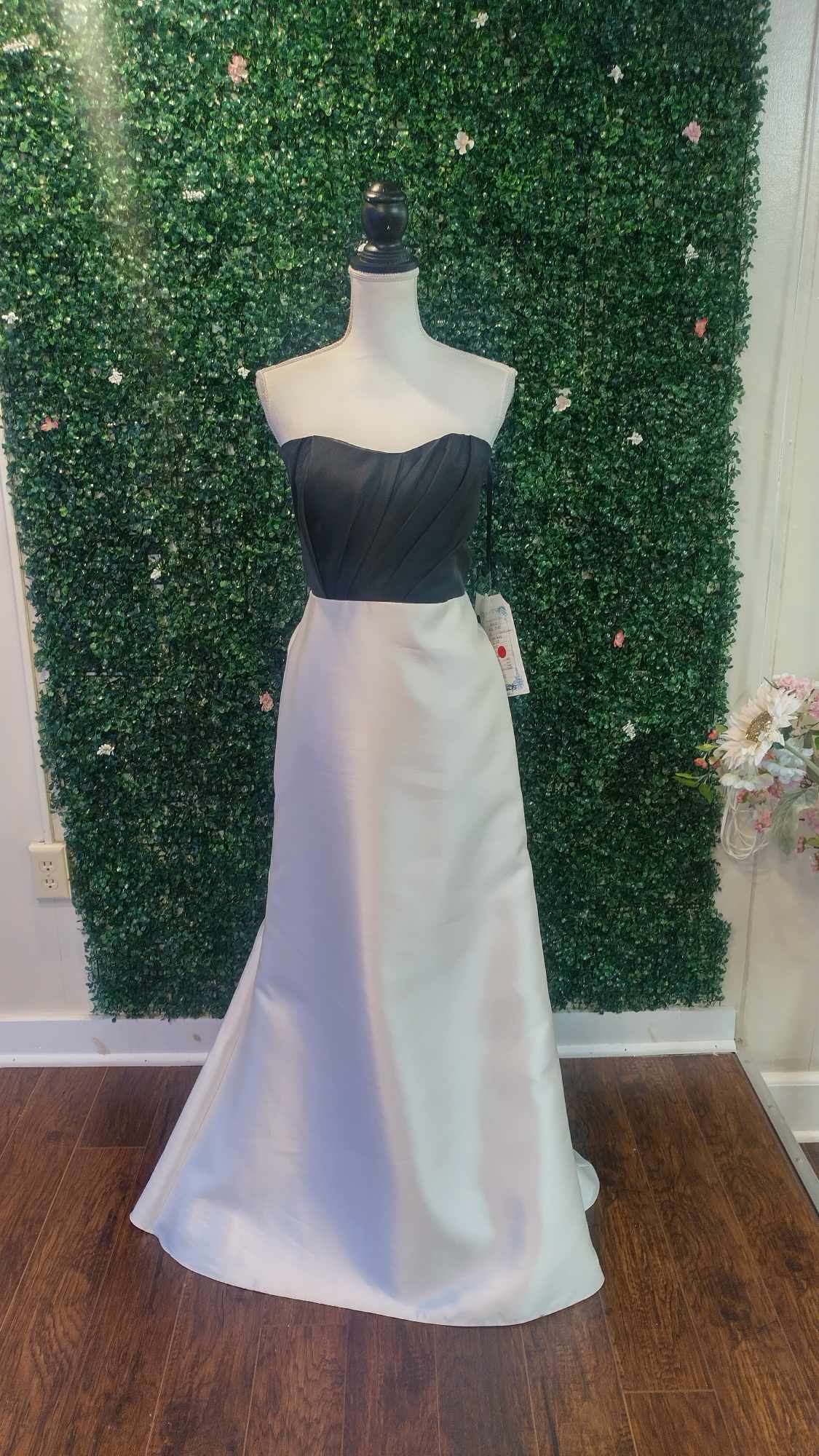 Jim helm black organza wedding dress