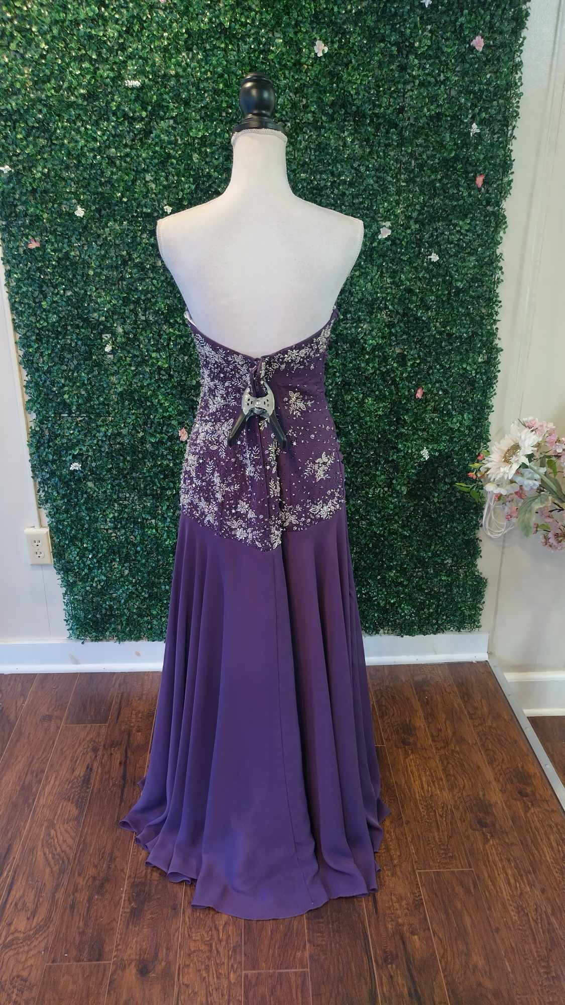 Jordan fashion purple chiffon formal dress