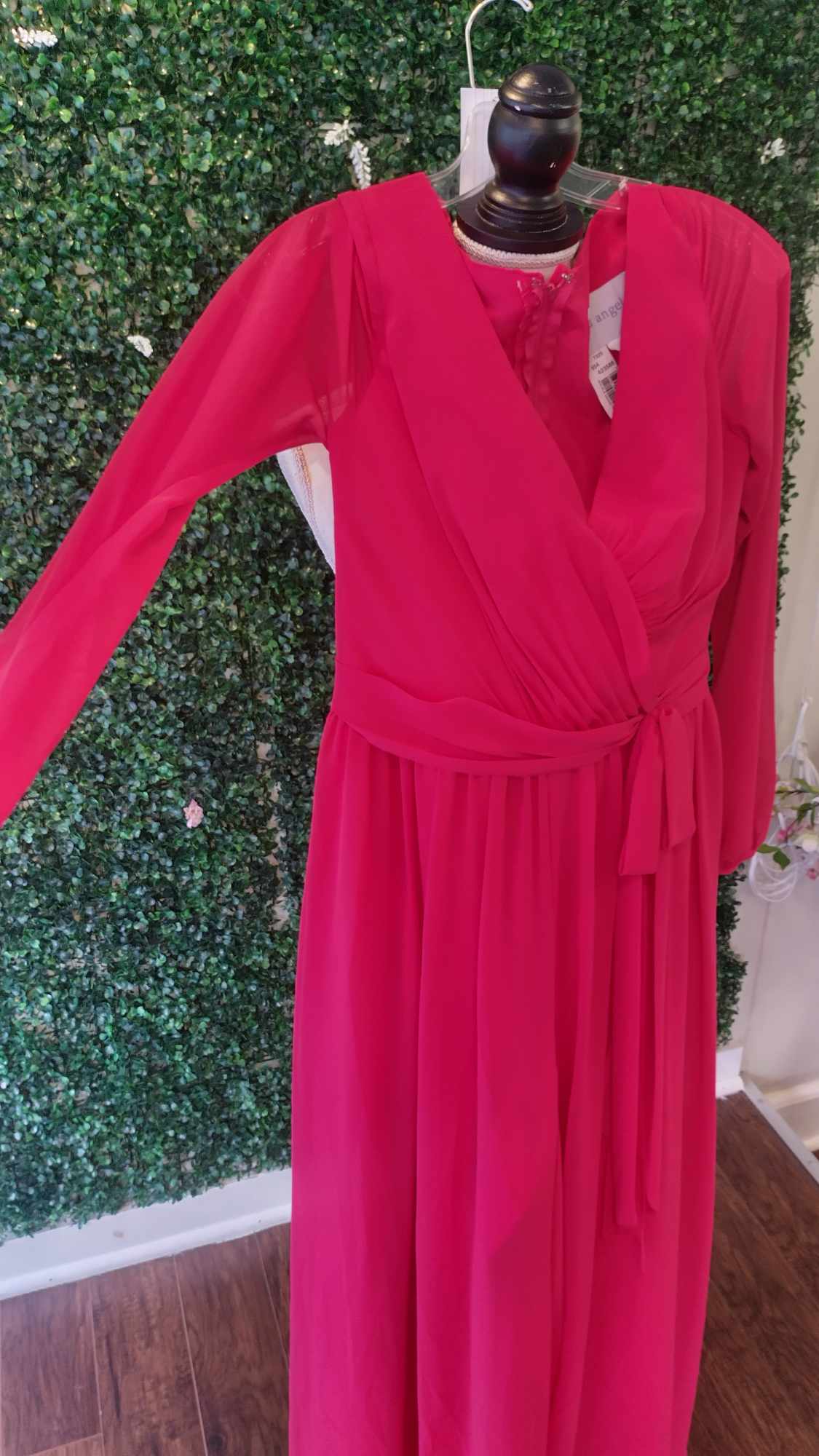 Alfred Angelo hot pink pants suit