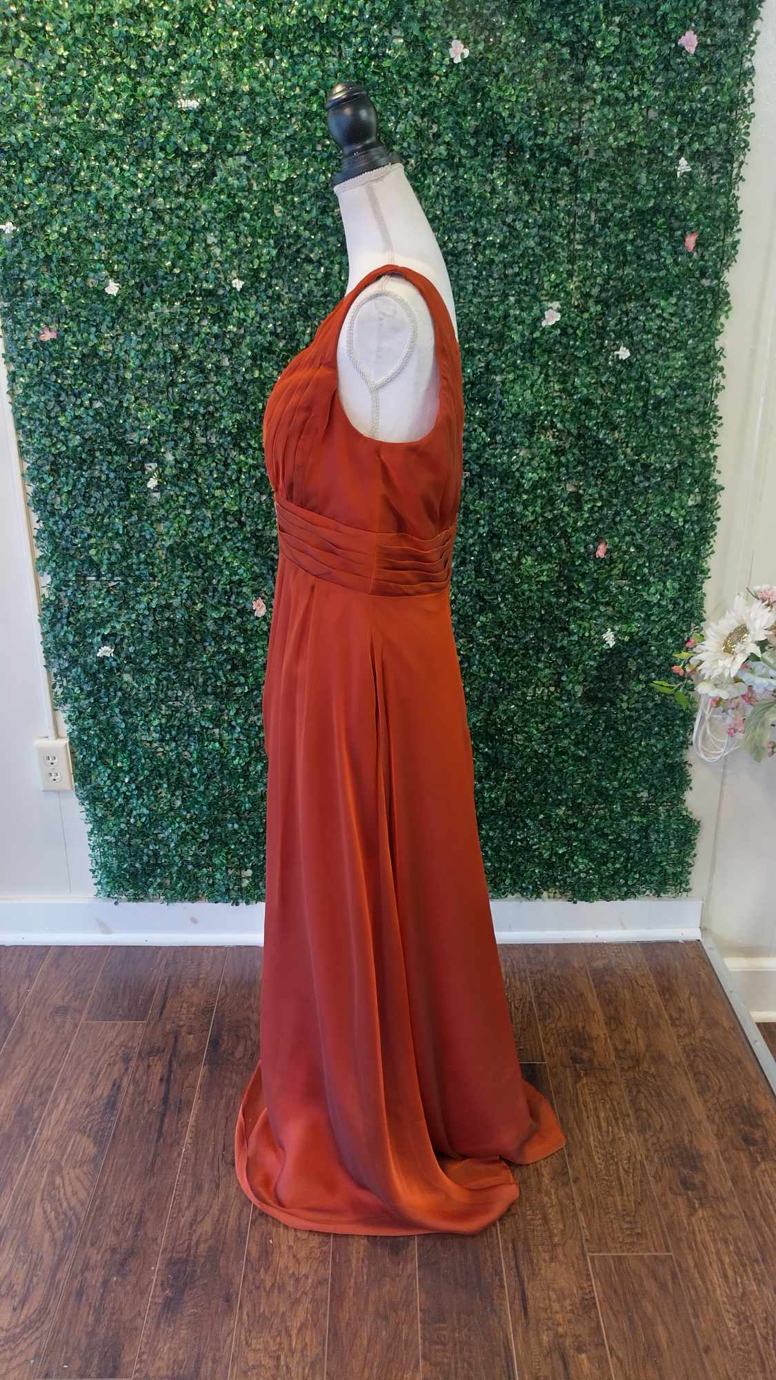 Liz fields burnt orange formal dress