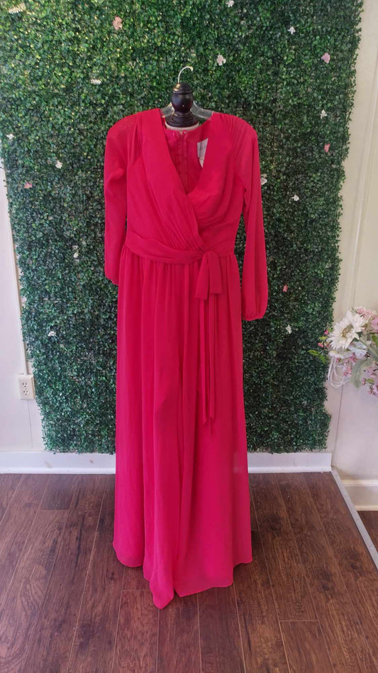 Alfred Angelo hot pink pants suit