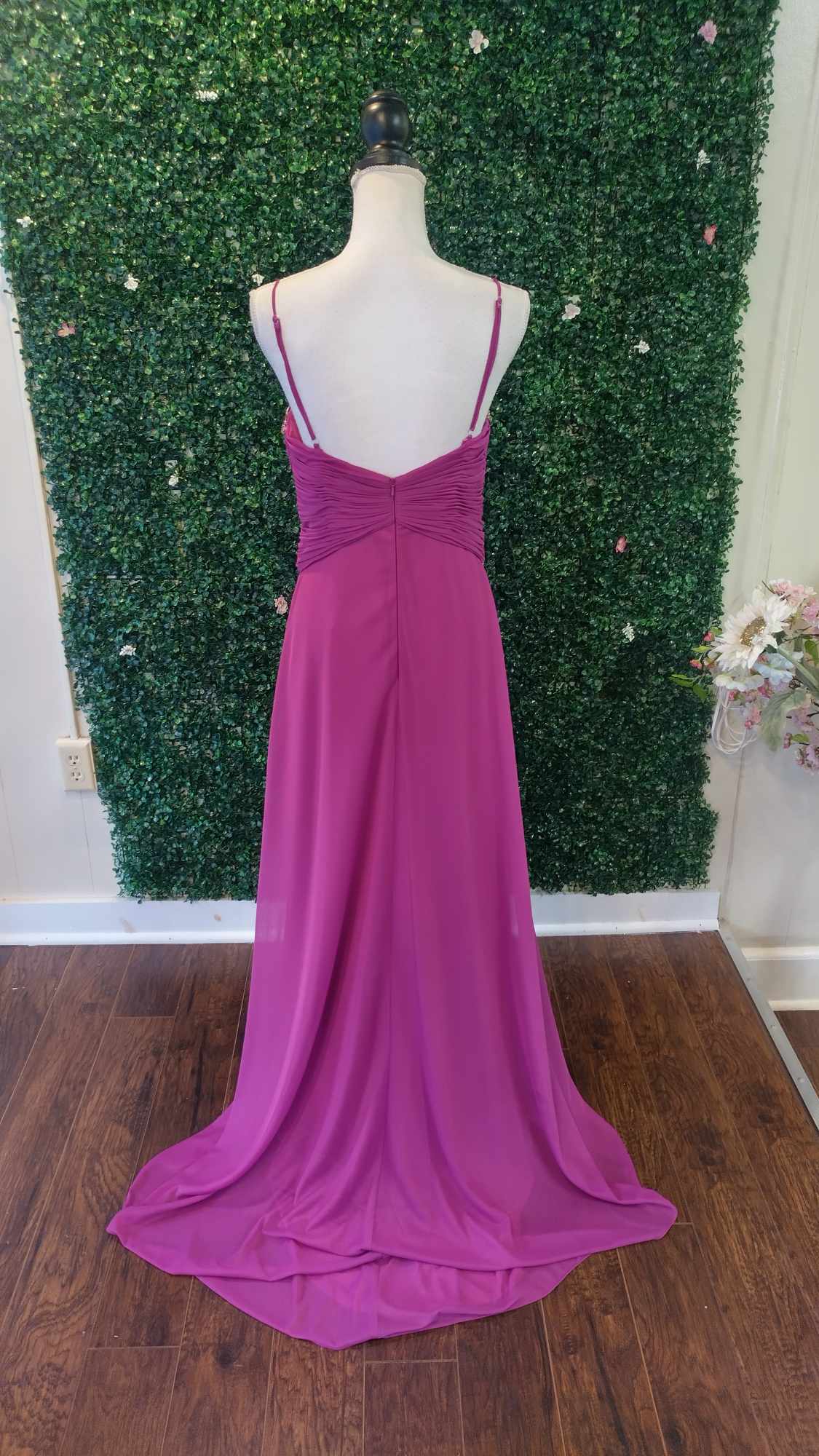 Dave and Johnny purple formal dress