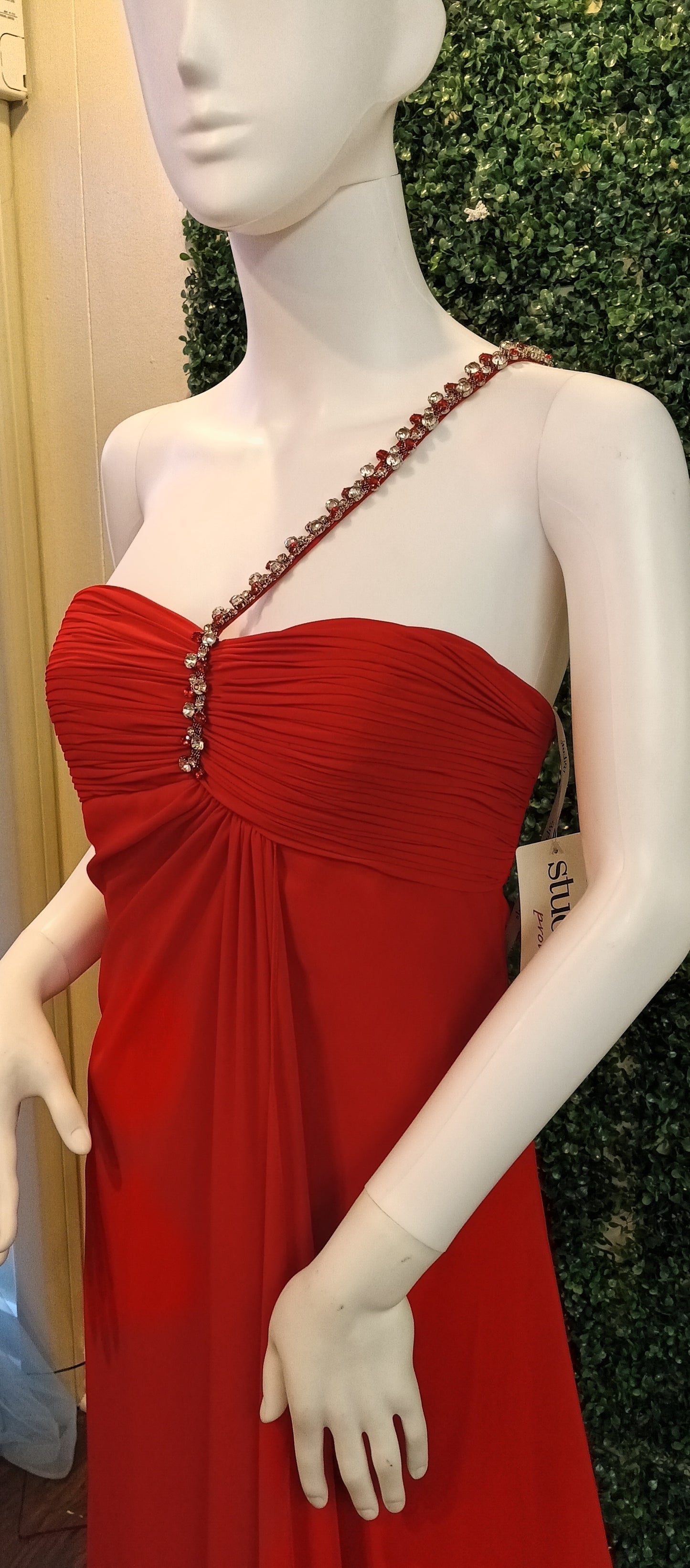 Studio 17 red sweetheart prom dress