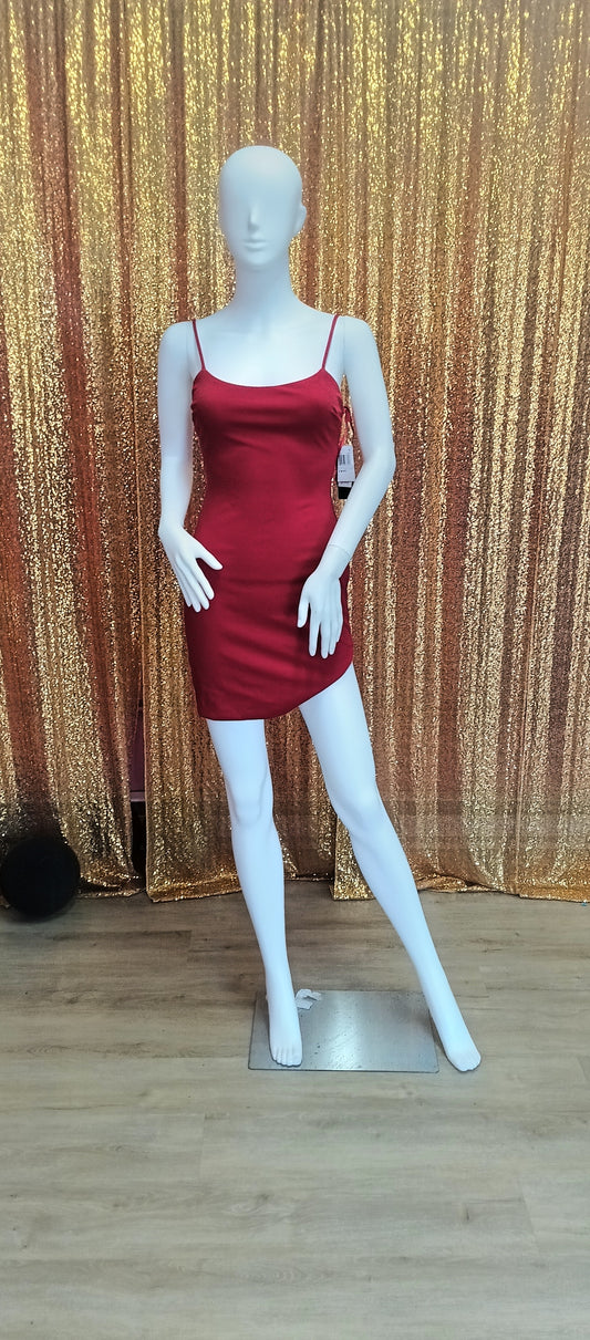 Red mini hoco dress
