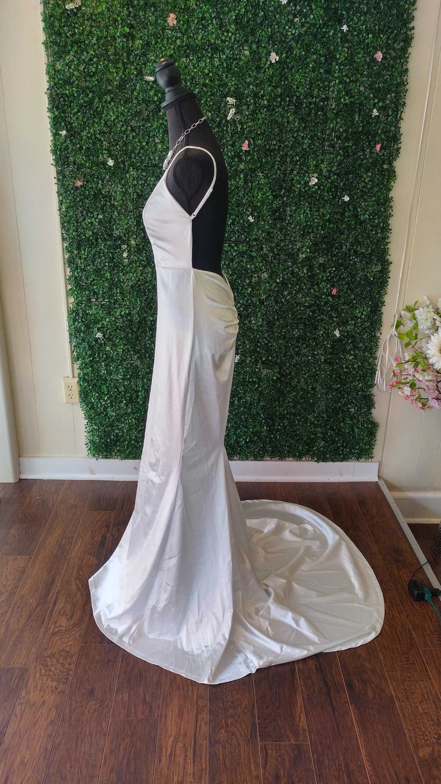 White Satin Couture Bridal Dress