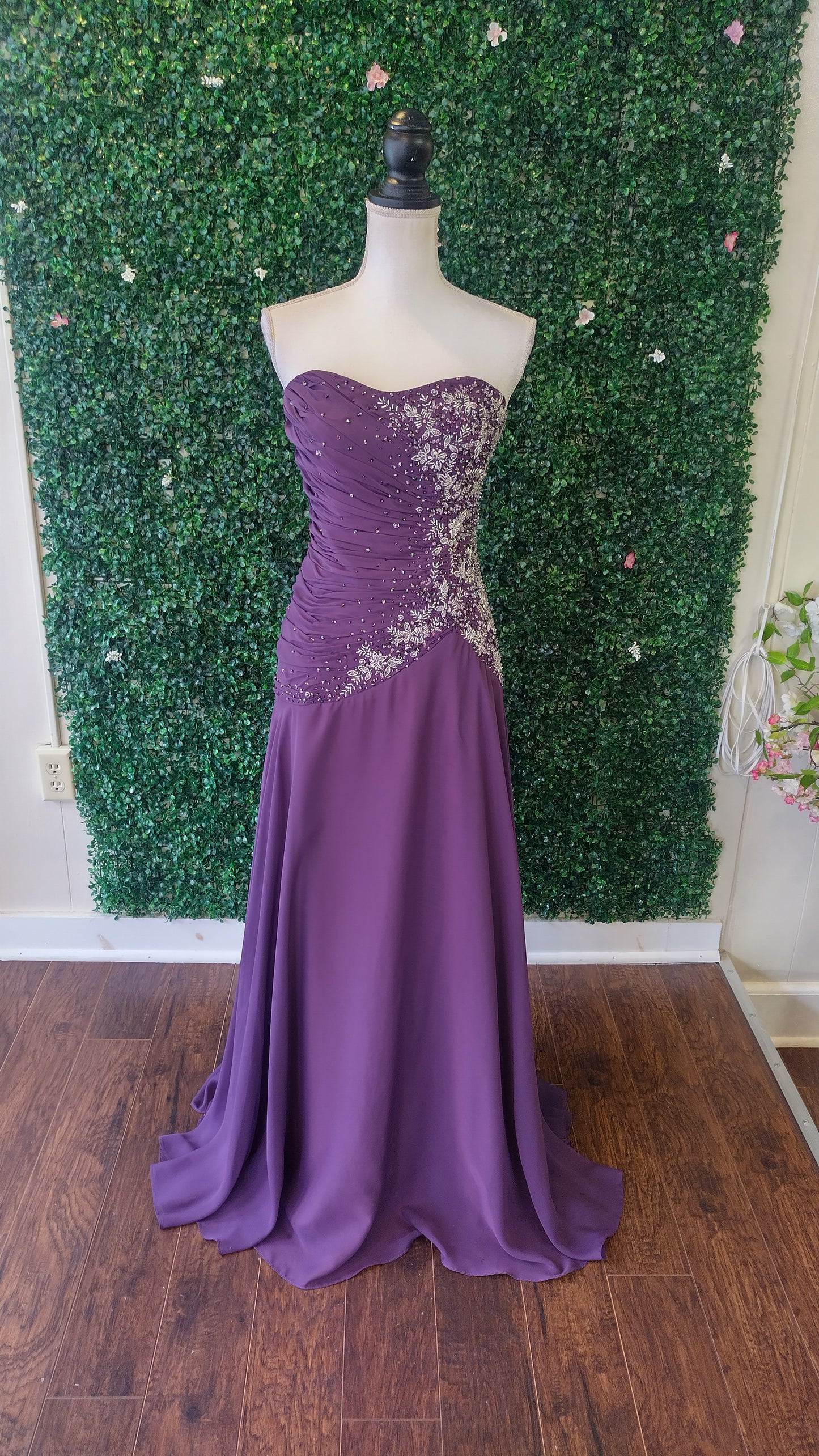 Caterina collection purple formal dress