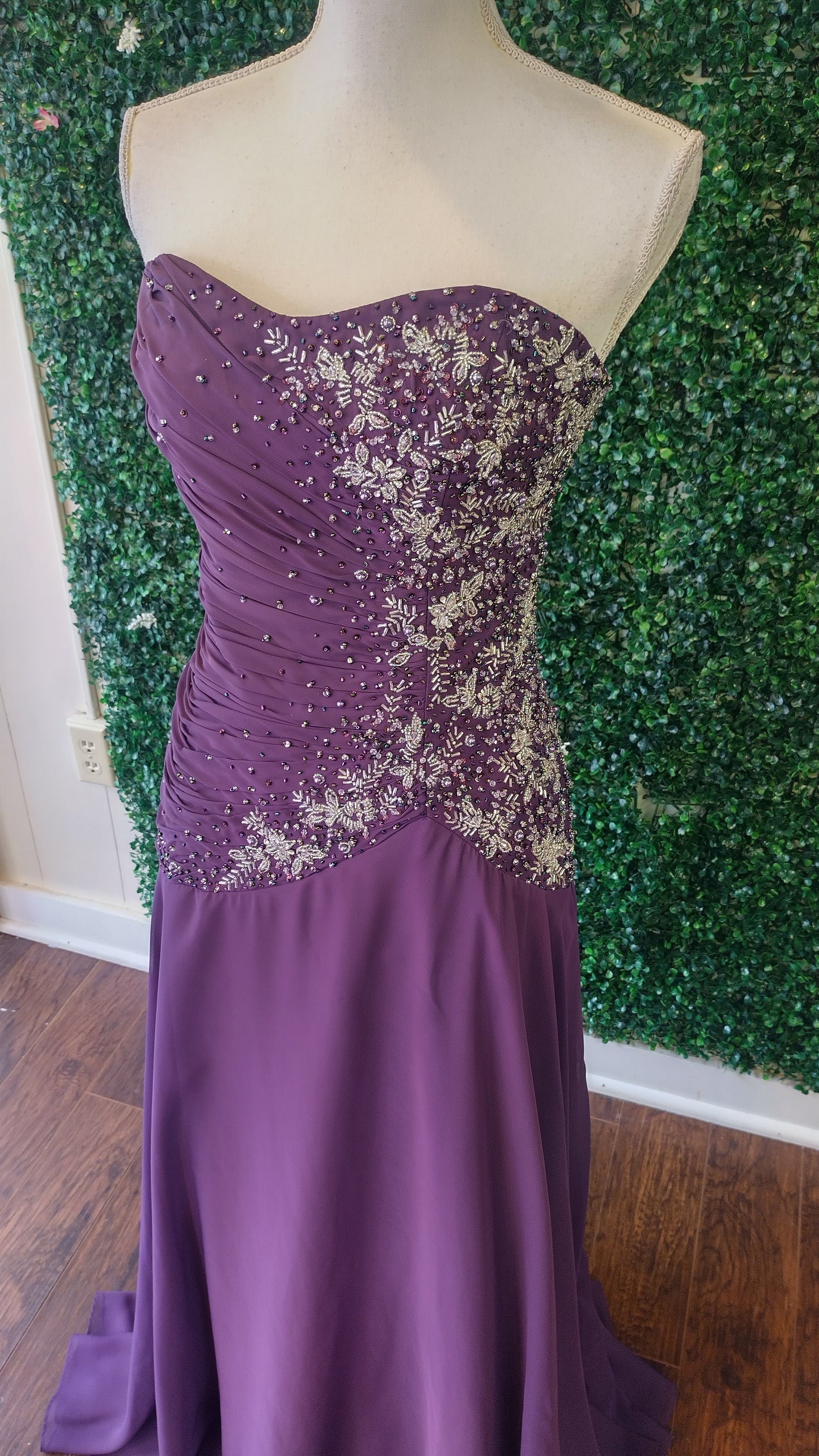 Caterina collection purple formal dress