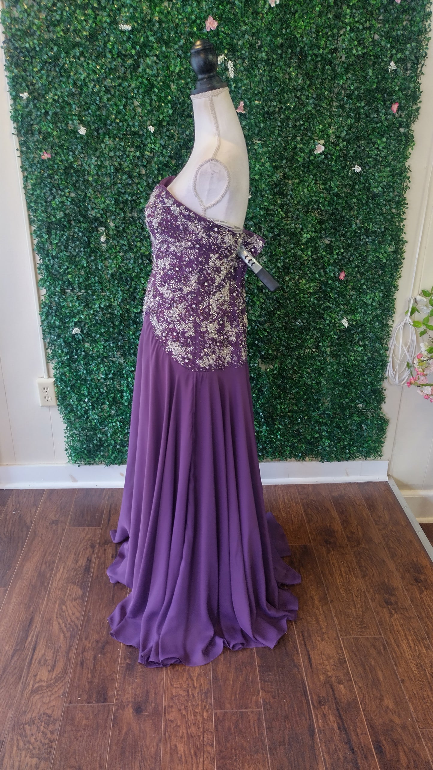 Caterina collection purple formal dress