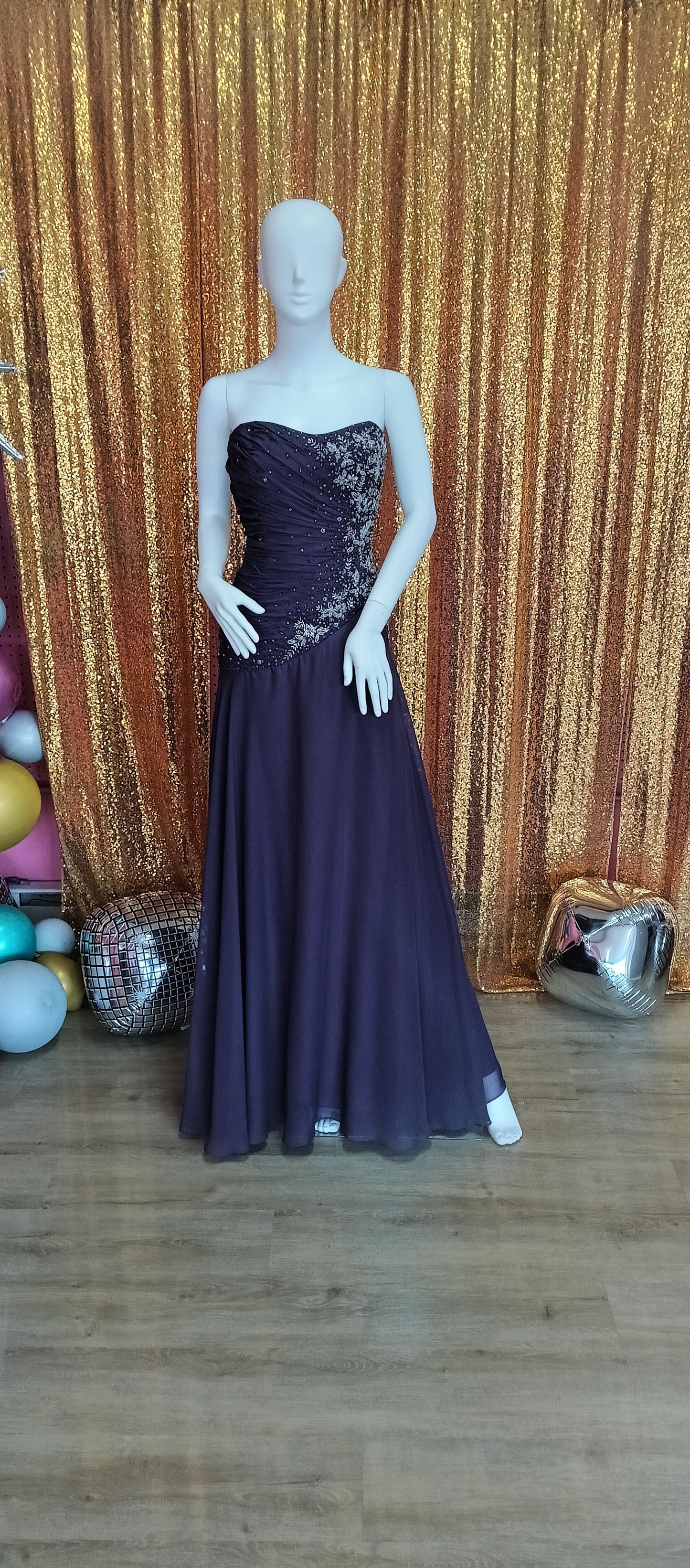 Caterina collection purple formal dress