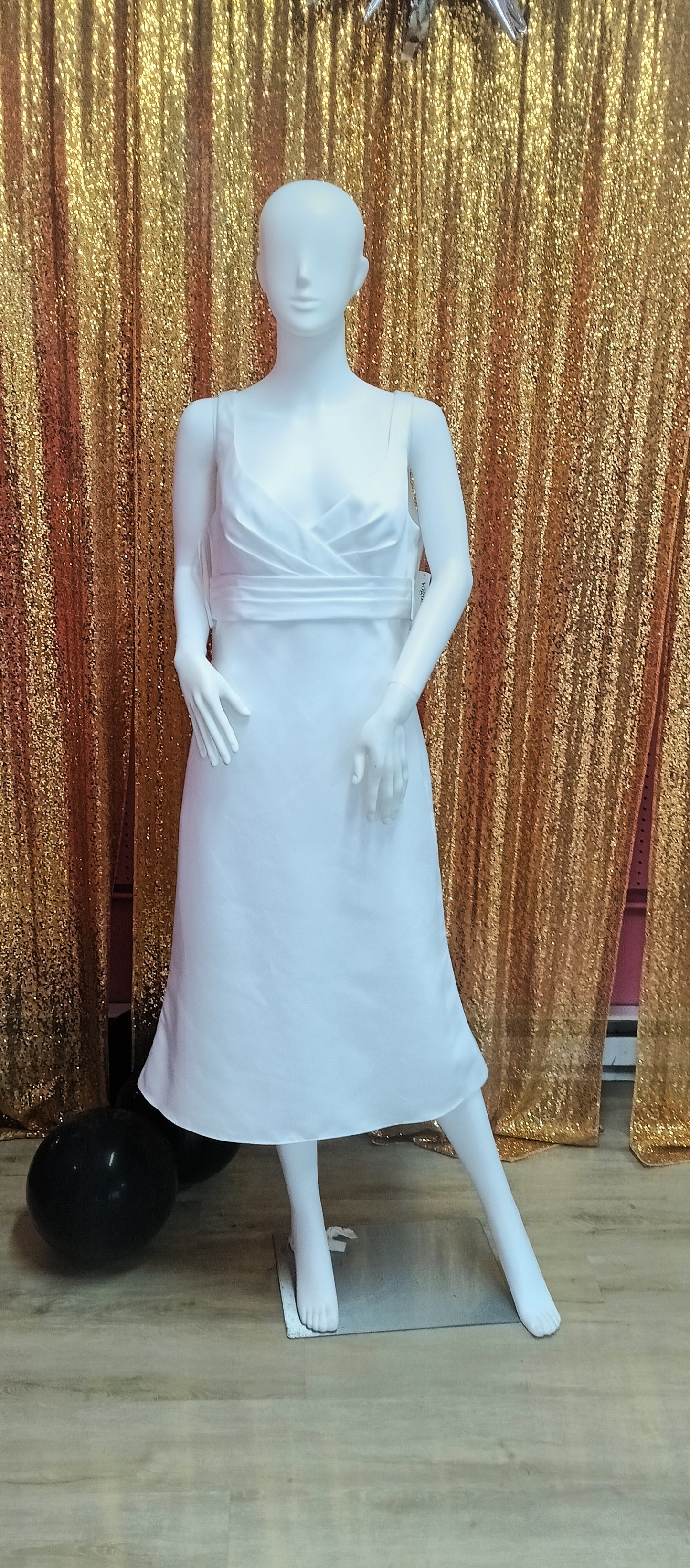 Sweetheart white satin