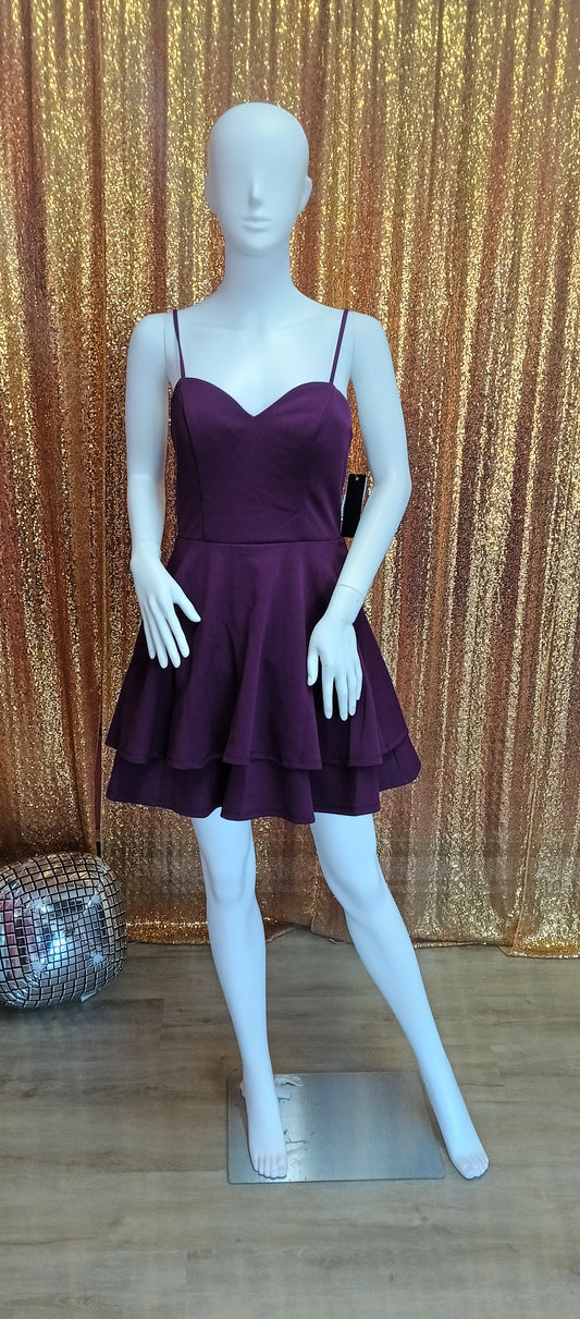 Purple fit & flare