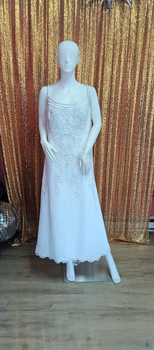 oleg cassini beaded wedding dress