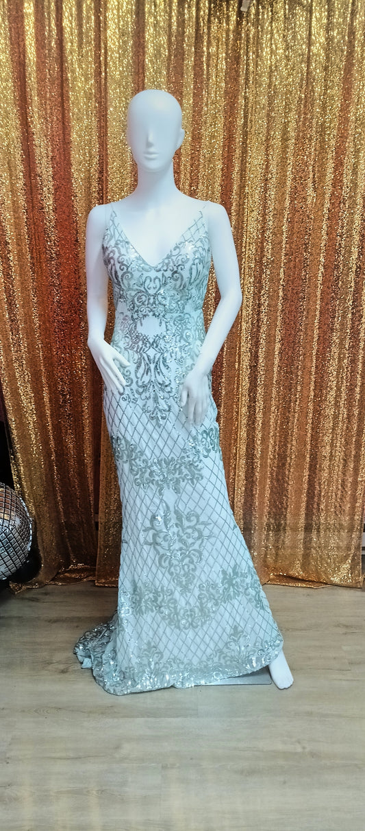 Mint Green Couture Prom Dress