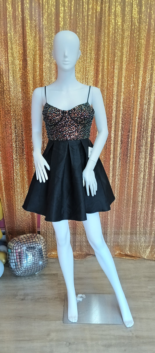 Black Multi Fit and Flare